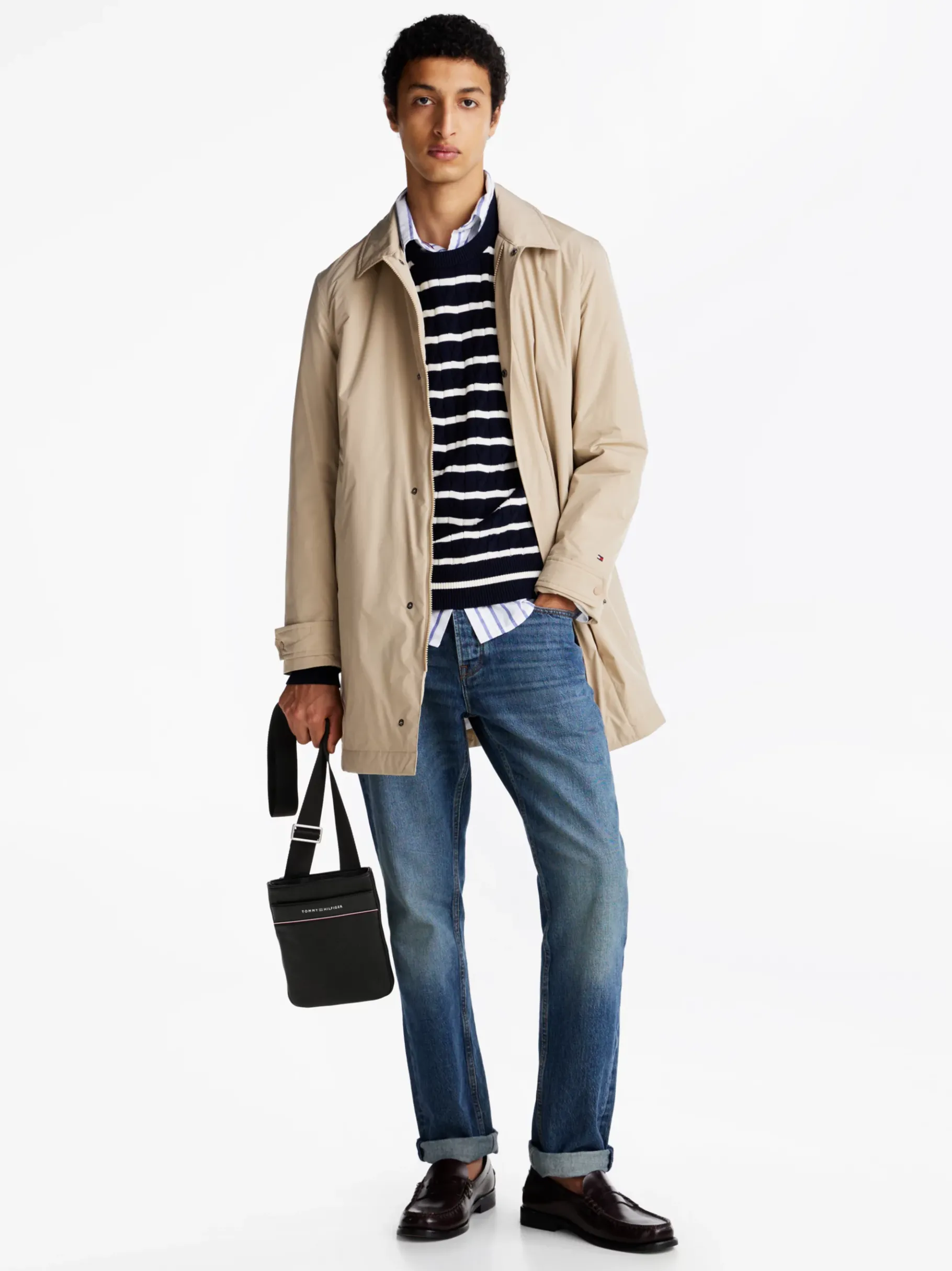 Tommy Hilfiger TH Business Corporate Crossbody-Tasche BLACK Discount