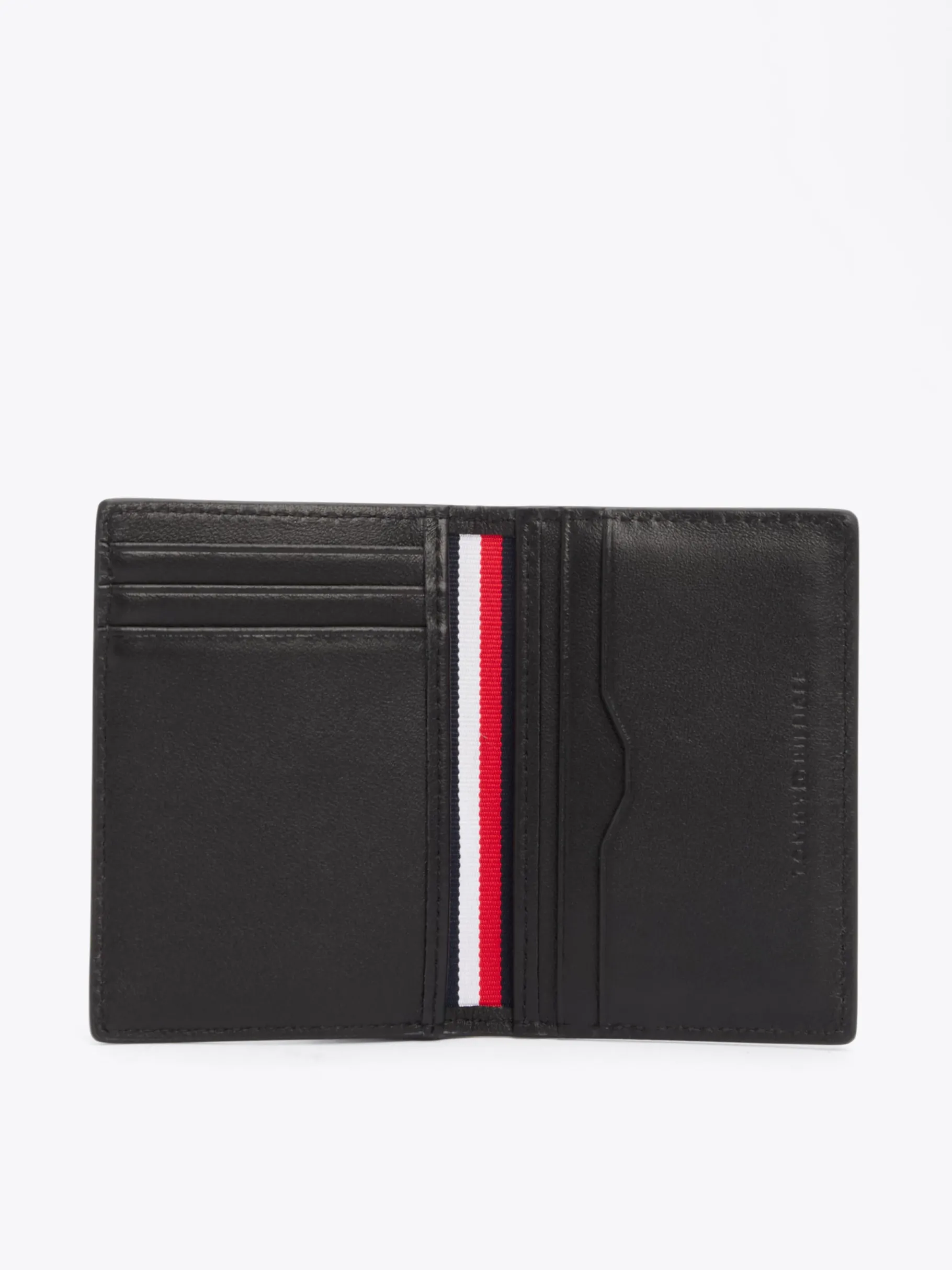Tommy Hilfiger TH Business Corporate Kartenetui aus Leder BLACK Fashion