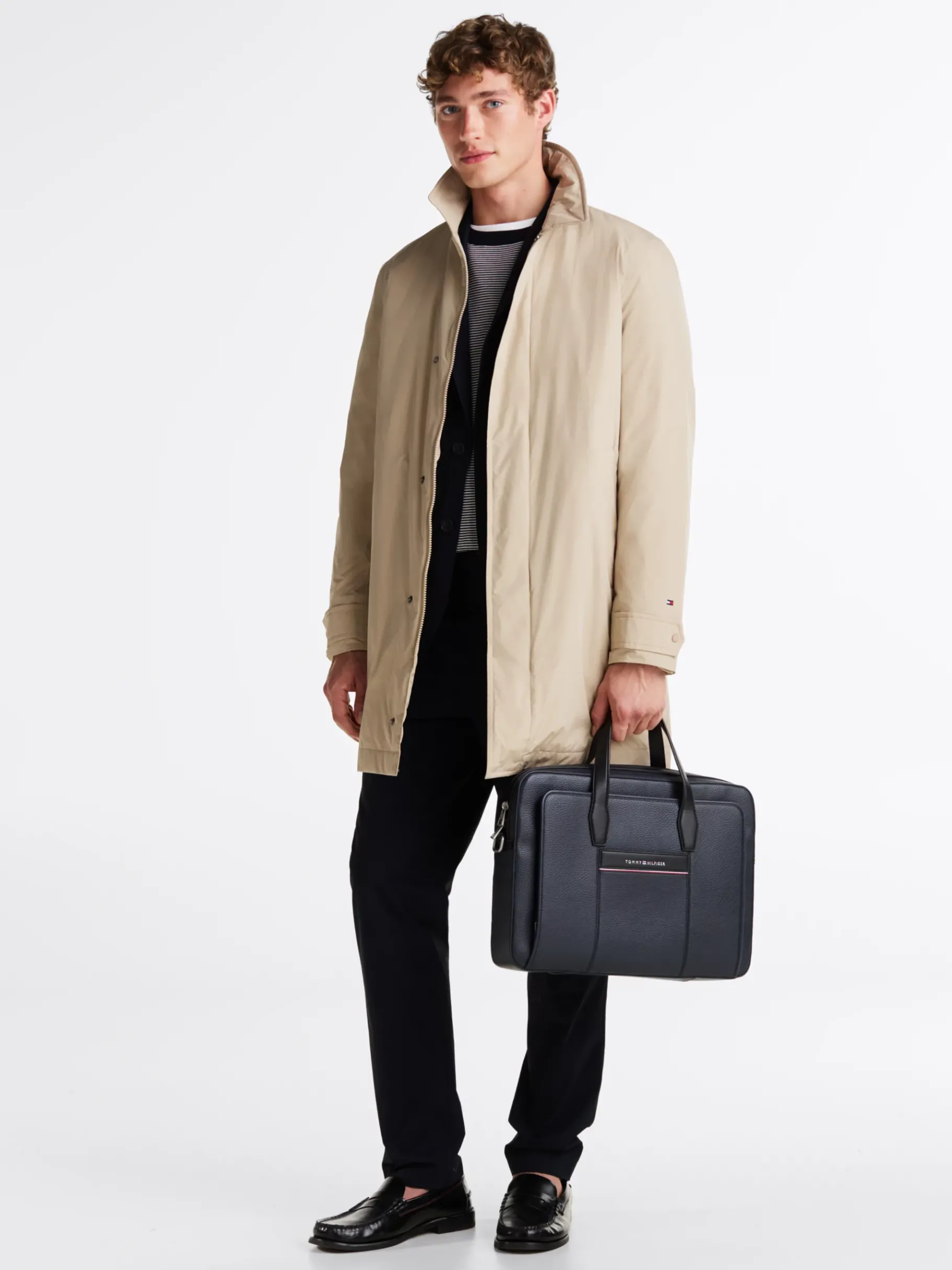 Tommy Hilfiger TH Business Corporate schmale Laptop-Tasche SPACE BLUE Sale