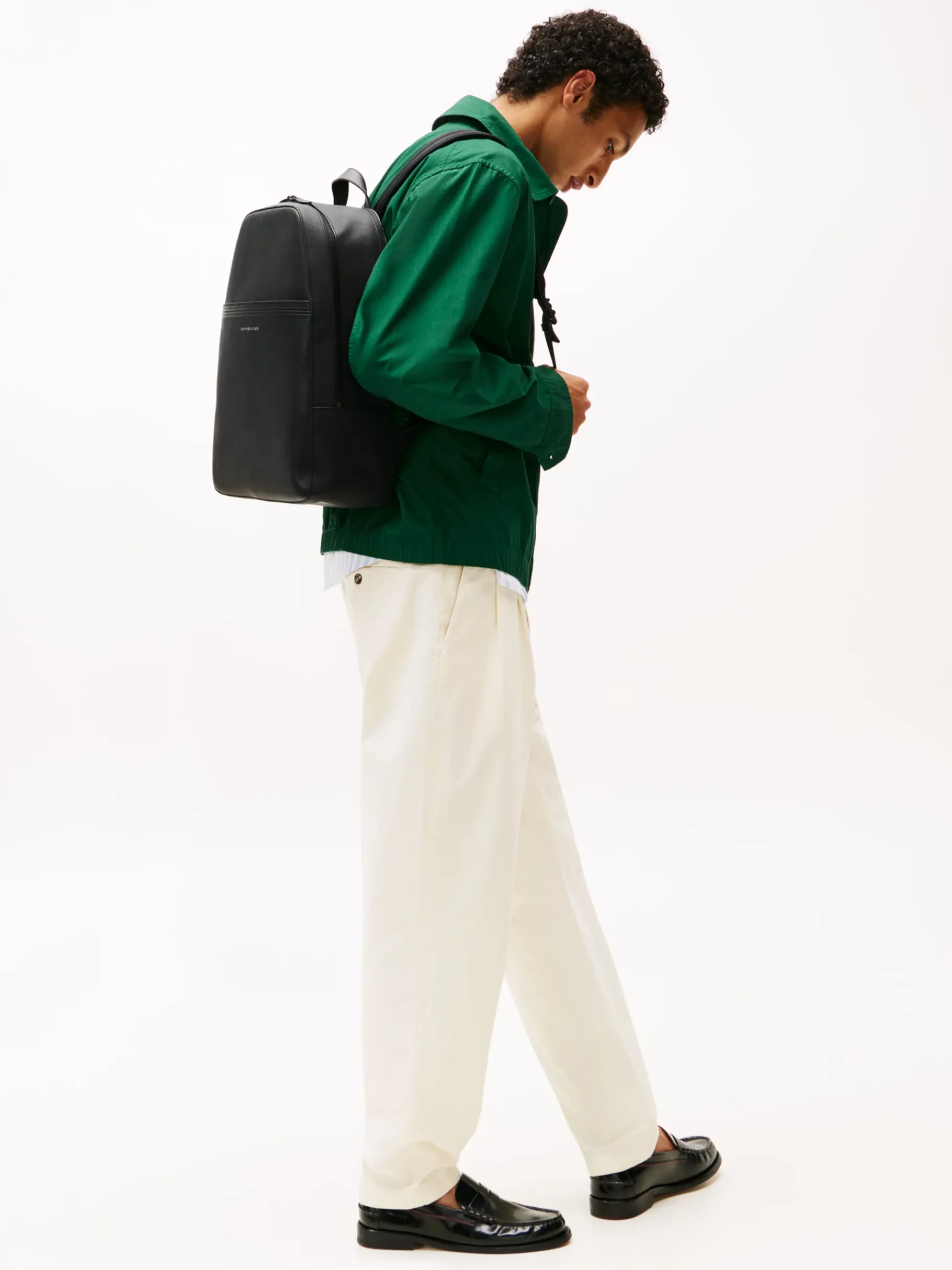 Tommy Hilfiger TH Business Lederrucksack BLACK Flash Sale