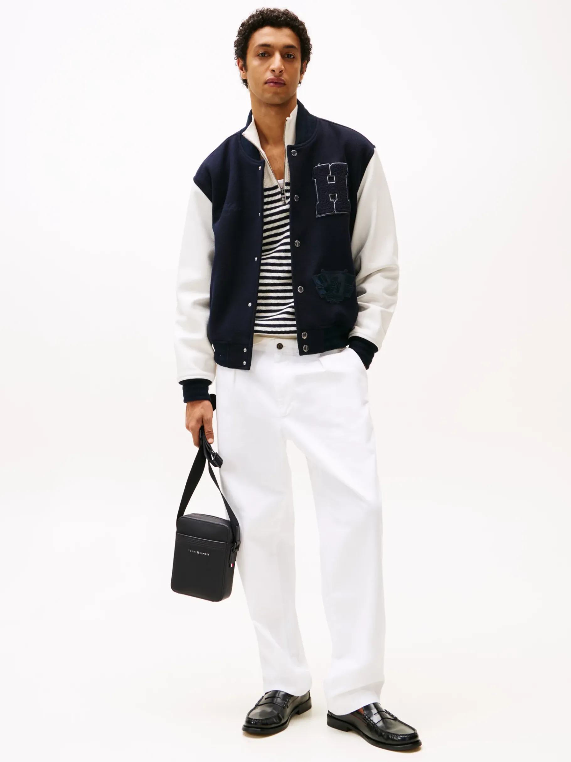 Tommy Hilfiger TH Business Reportertasche aus Leder BLACK Sale