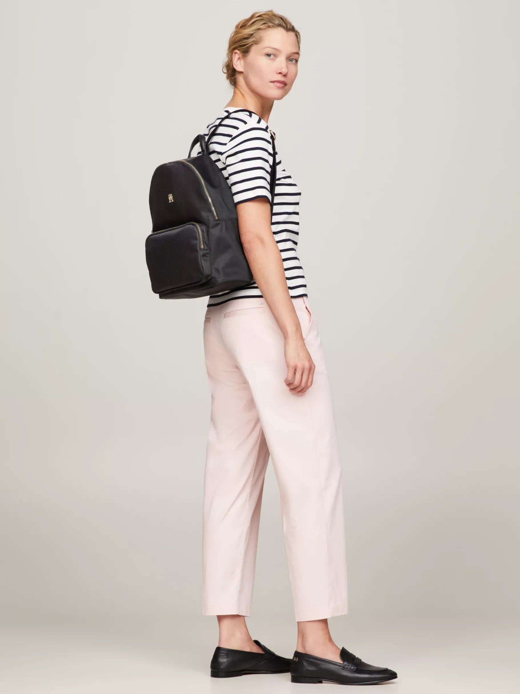 Tommy Hilfiger TH Emblem Rucksack BLACK Outlet