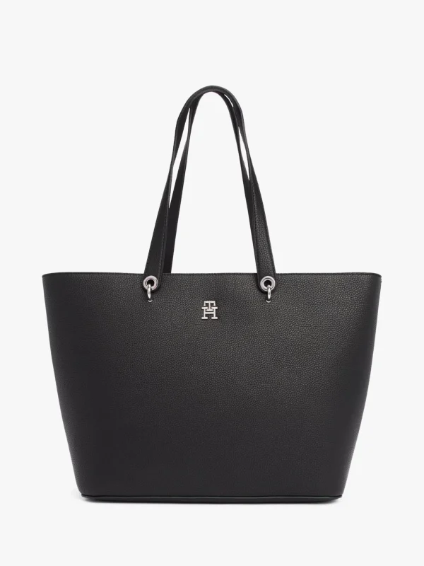 Tommy Hilfiger TH Emblem Tote-Bag BLACK Hot