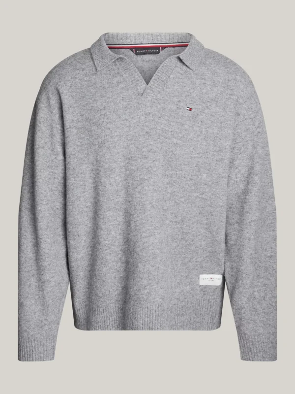 Tommy Hilfiger TH Established Lounge-Pullover mit Wolle MID GREY HT Shop