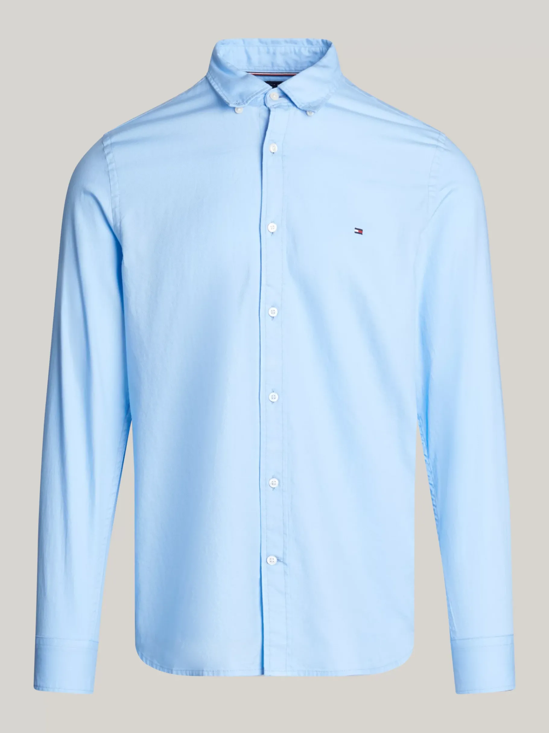 Tommy Hilfiger TH Flex Slim Fit Hemd aus Dobby-Gewebe VESSEL BLUE Online