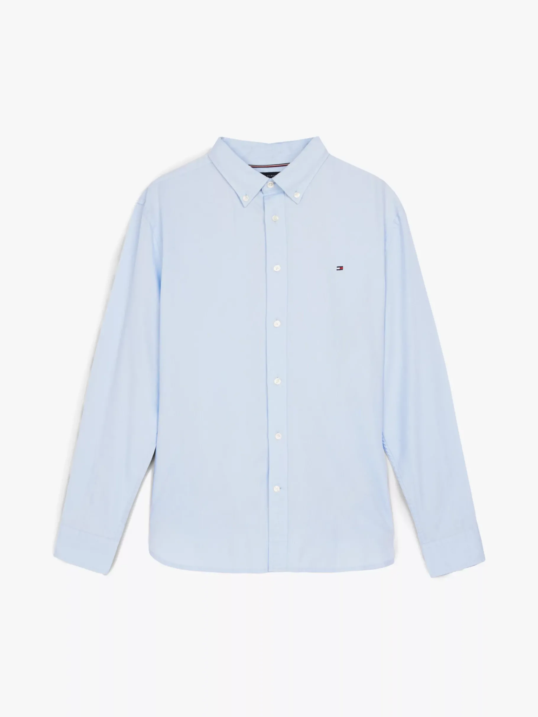 Tommy Hilfiger TH Flex Slim Fit Hemd mit Dobby-Effekt BREEZY BLUE Fashion