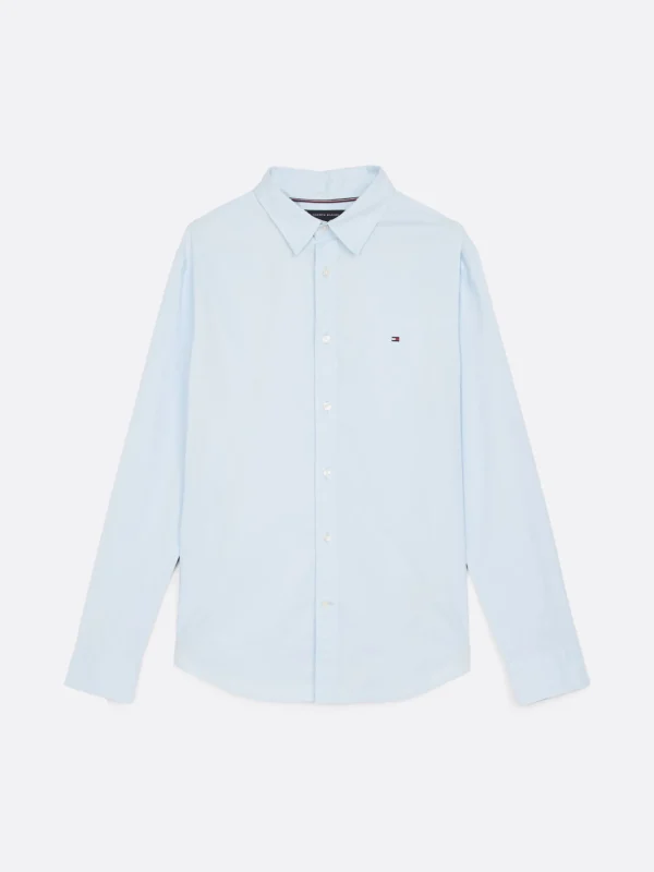 Tommy Hilfiger TH Flex Slim Fit Popeline-Hemd SWEET BLUE Discount