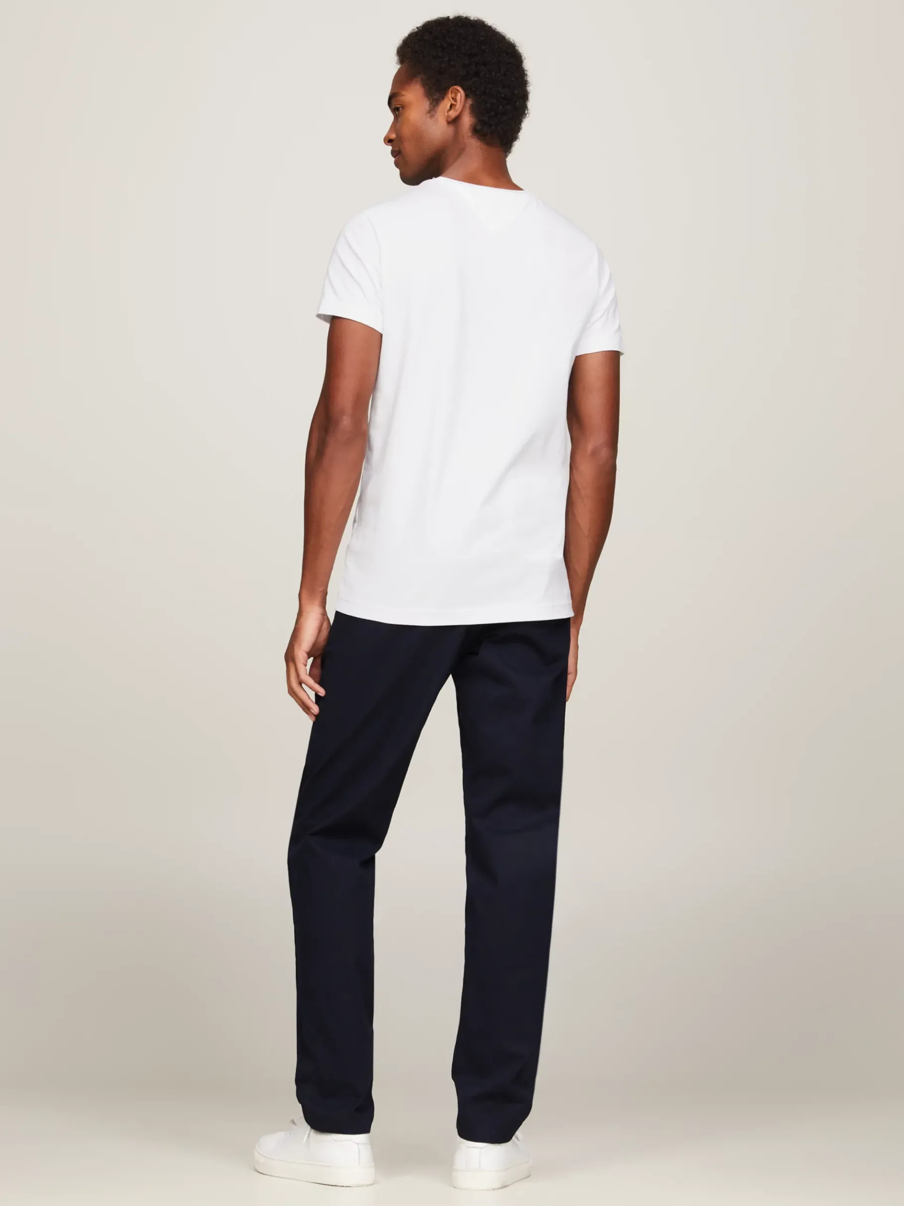 Tommy Hilfiger TH Flex Slim Fit T-Shirt WHITE Outlet