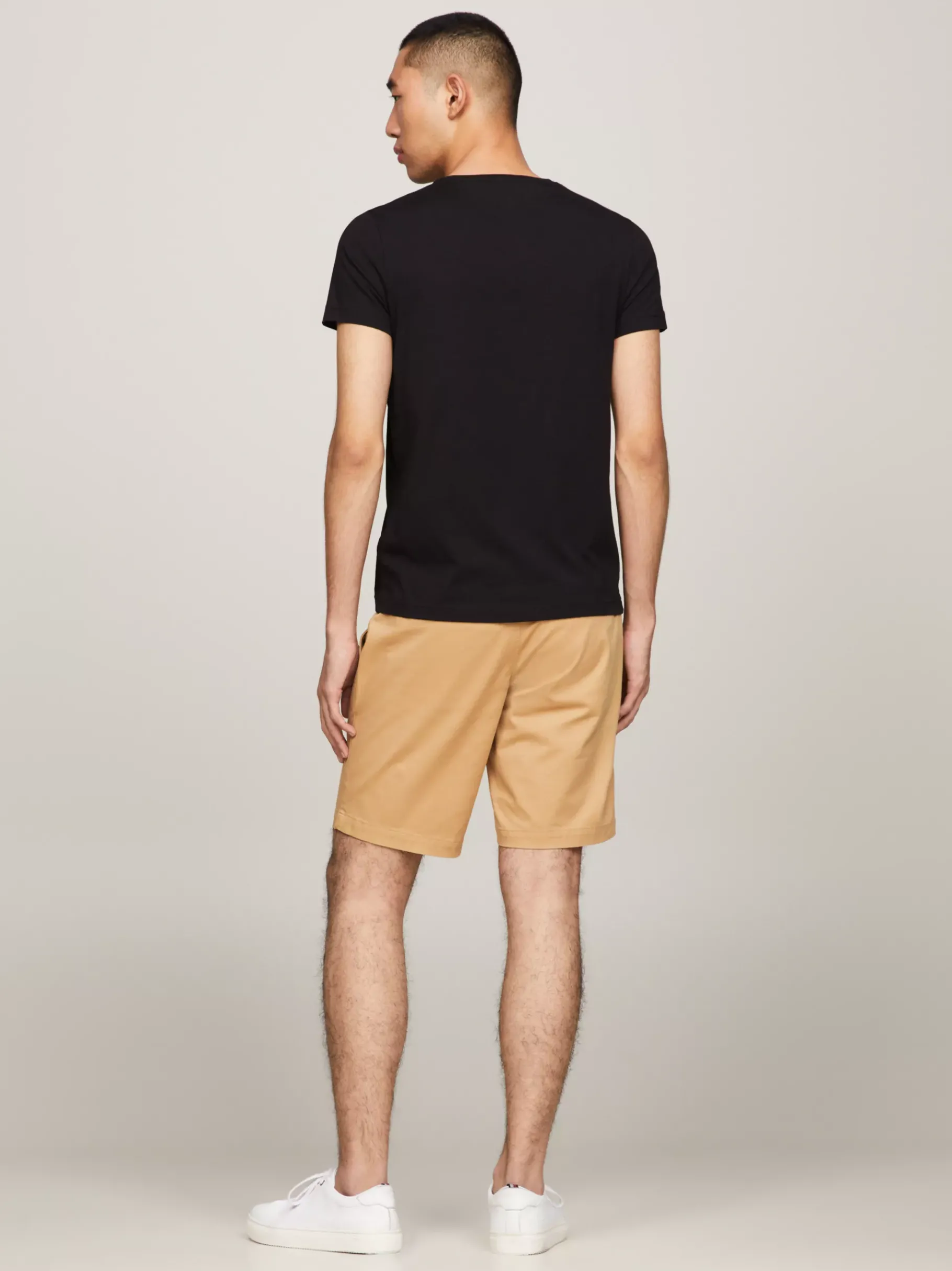 Tommy Hilfiger TH Flex Slim Fit T-Shirt BLACK Clearance