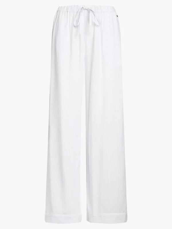 Tommy Hilfiger TH Logo Lace Pyjama-Hose mit Print MONOTYPE ITHACA BREEZY BLUE Hot