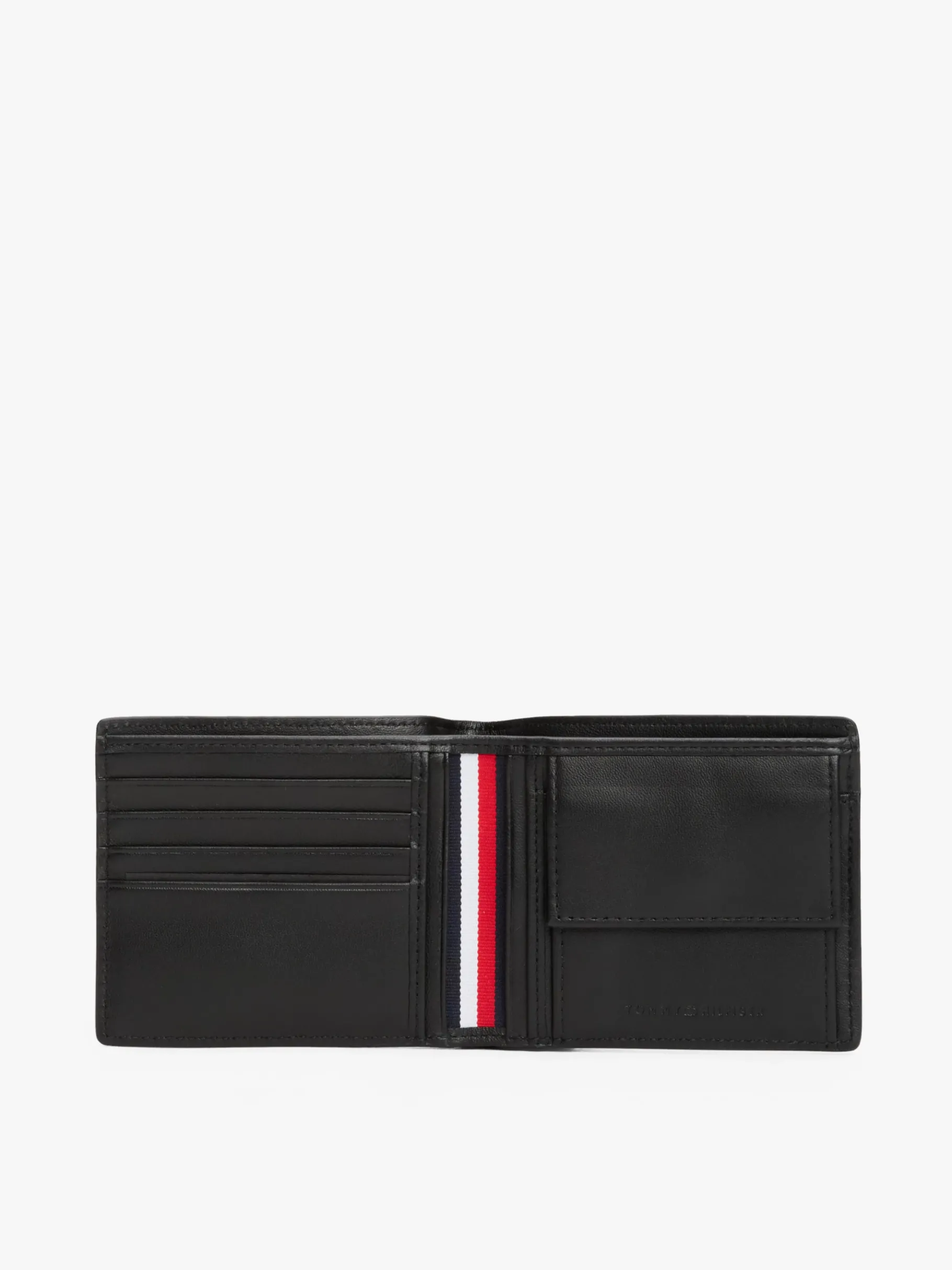 Tommy Hilfiger TH Monogram Bifold-Brieftasche aus Leder BLACK Online