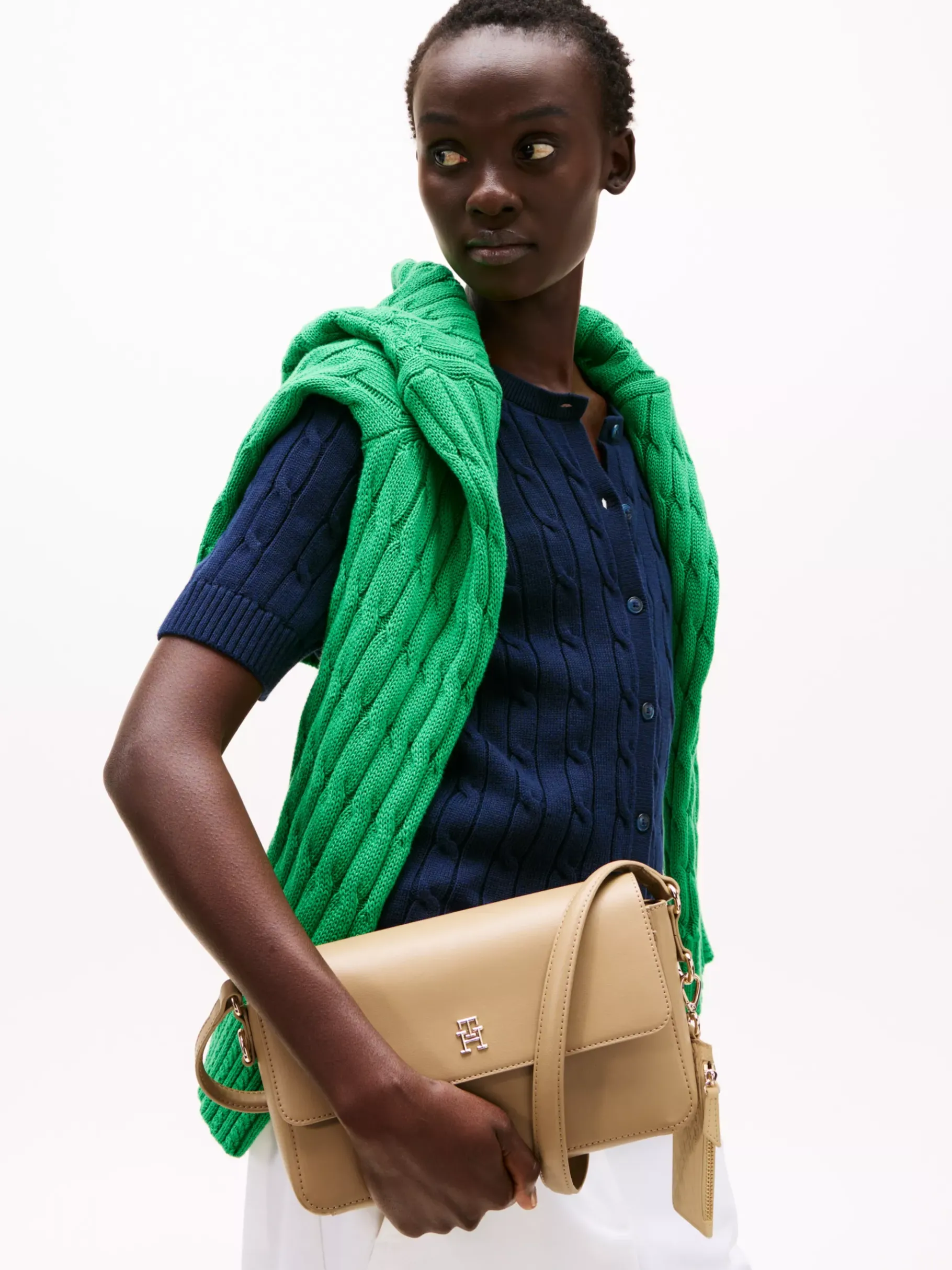 Tommy Hilfiger TH Monogram Crossbody-Tasche SAFARI CANVAS Best Sale