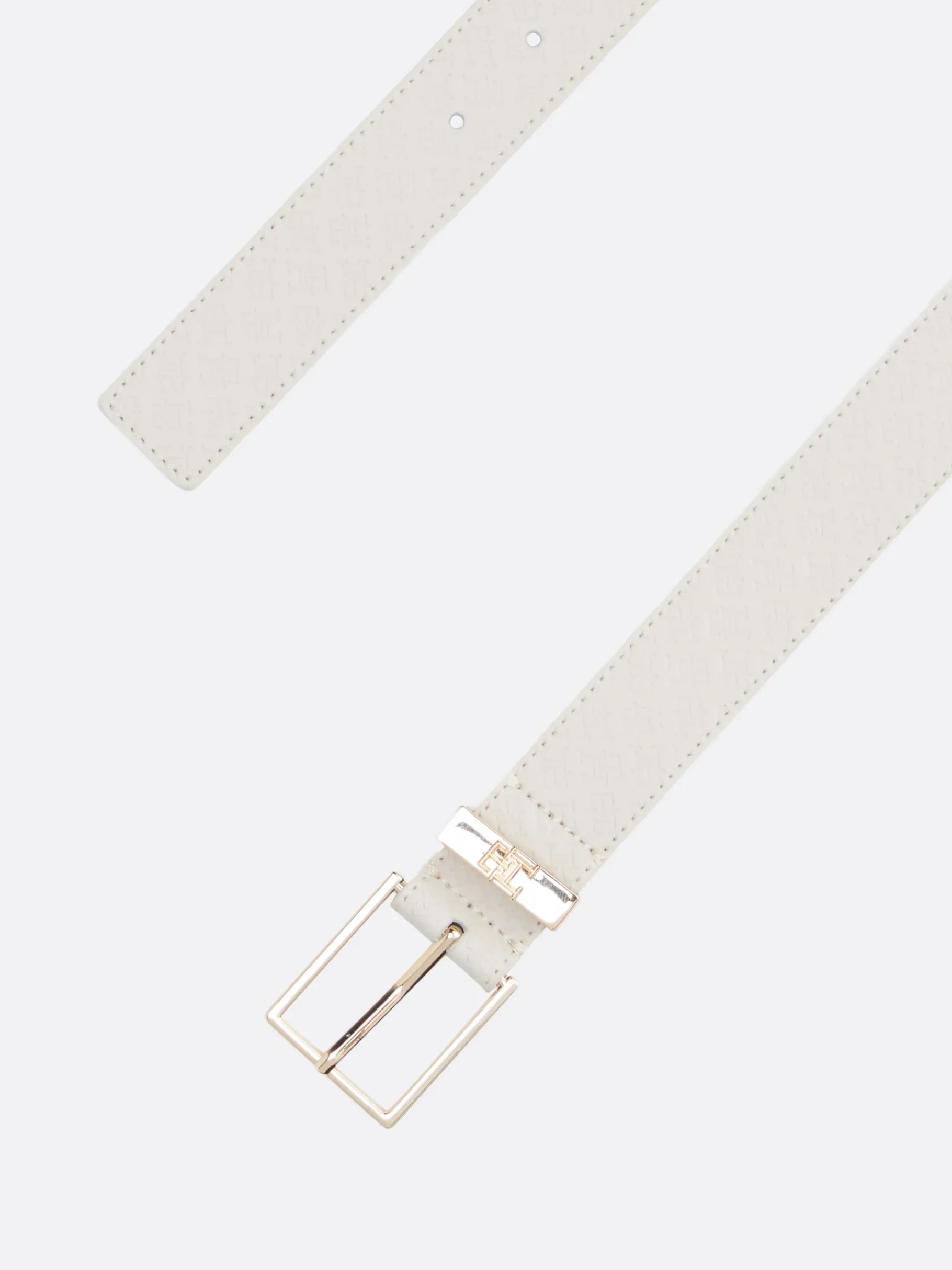 Tommy Hilfiger TH Monogram Ledergürtel SUGARCANE New