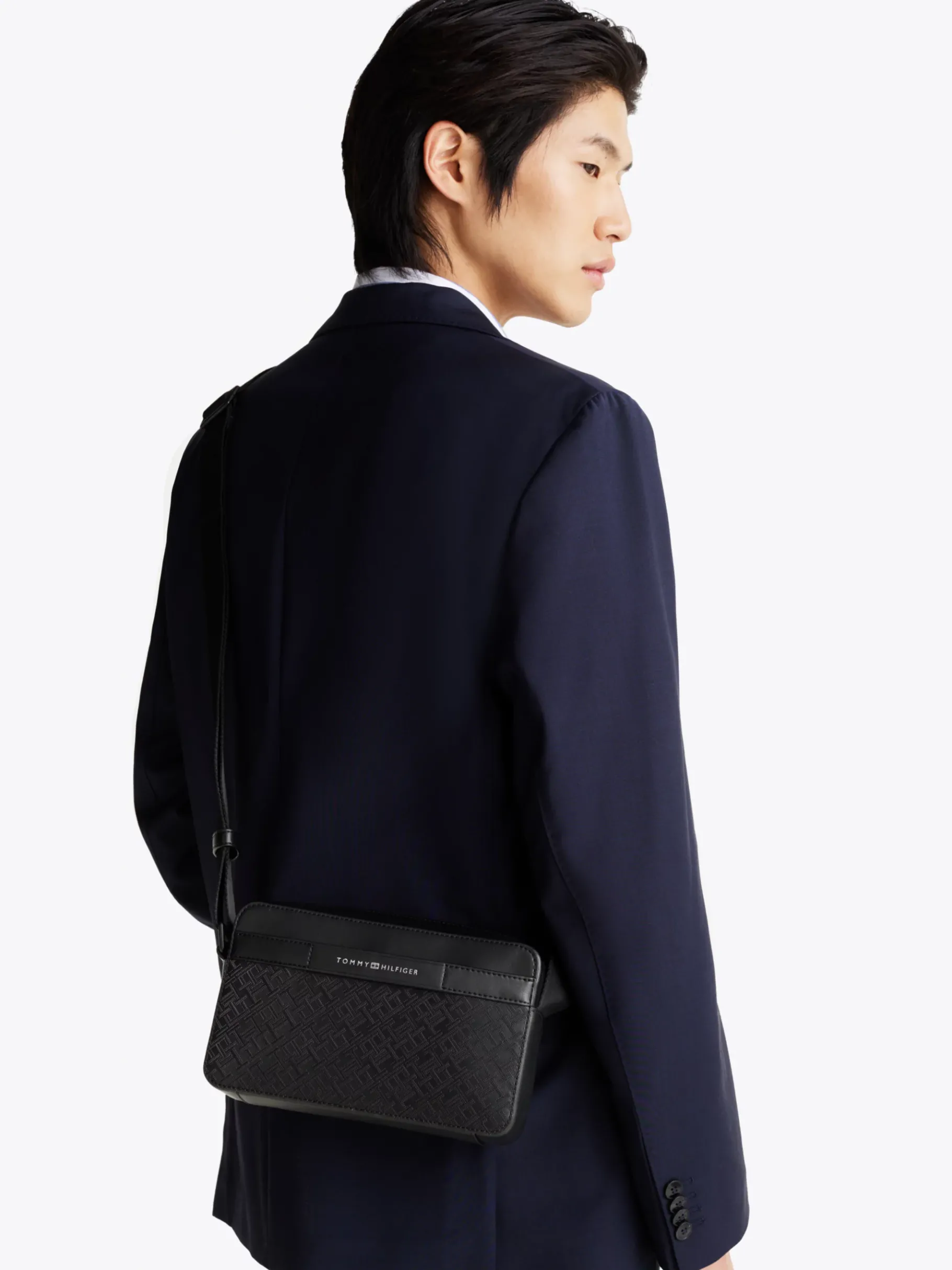 Tommy Hilfiger TH Monogram Reportertasche BLACK Clearance