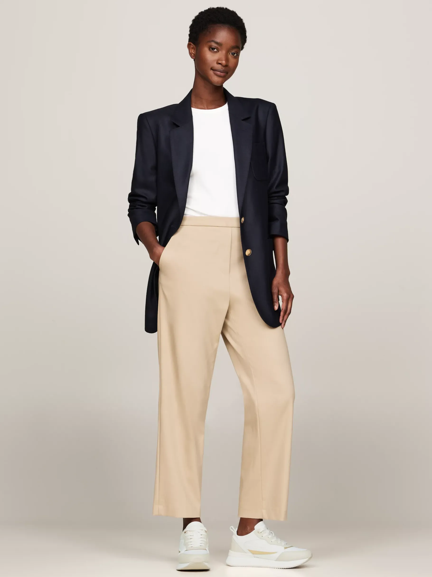 Tommy Hilfiger TH Monogram Runner-Sneaker CLASSIC KHAKI/NEUTRAL Fashion