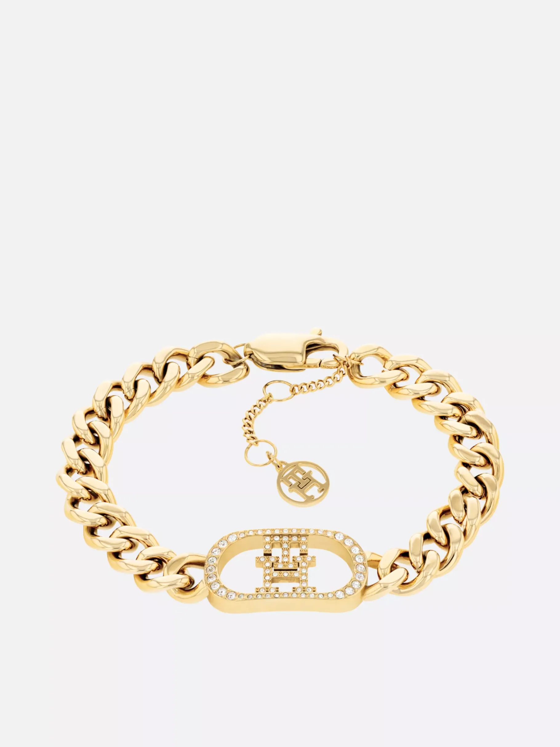 Tommy Hilfiger TH Monogram veretes Armband mit Kristall GOLD Best