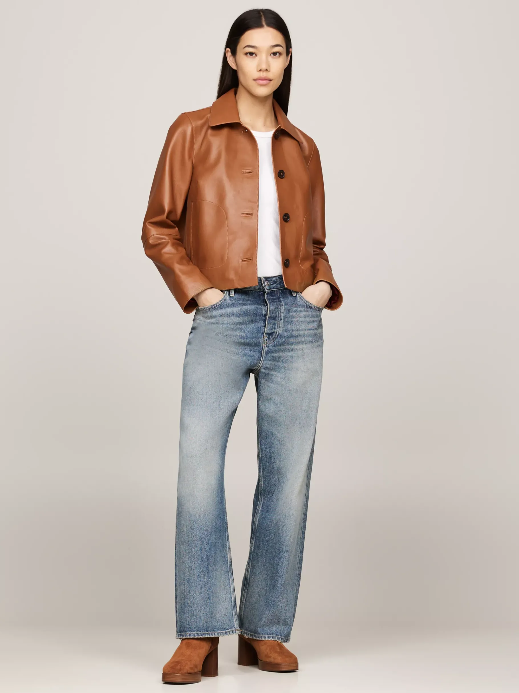 Tommy Hilfiger TH Monogram Wildleder-Stiefelette DRIFTWOOD BROWN Cheap