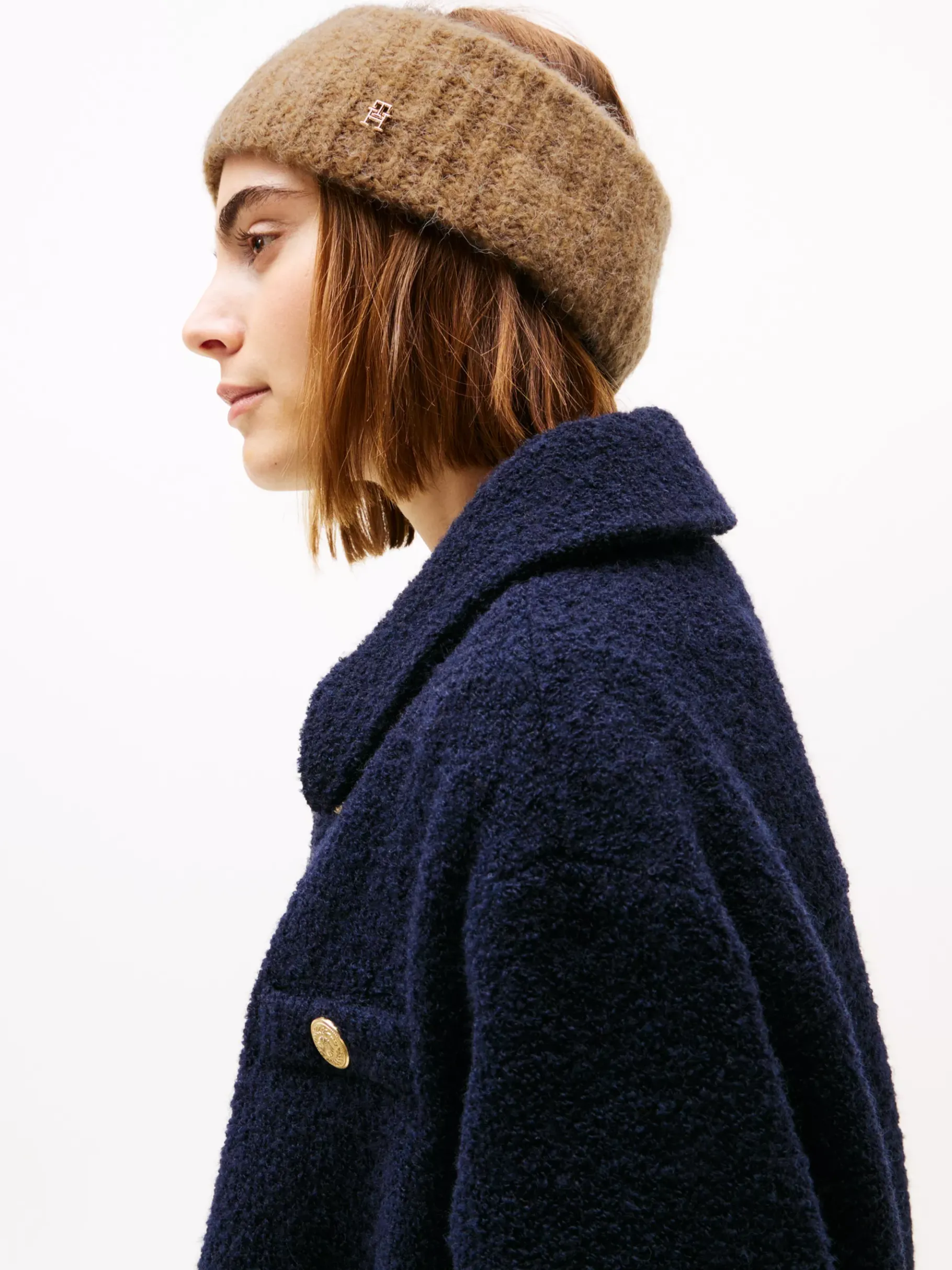 Tommy Hilfiger TH Monoplay Stirnband mit Emblem SAFARI CANVAS New