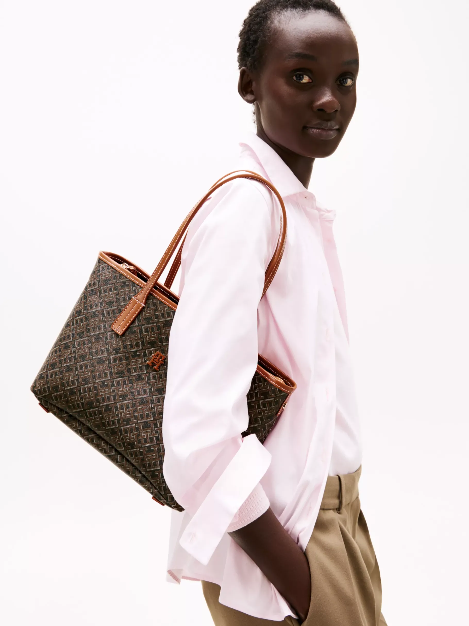 Tommy Hilfiger TH Monoplay Tote-Bag BLACK Discount