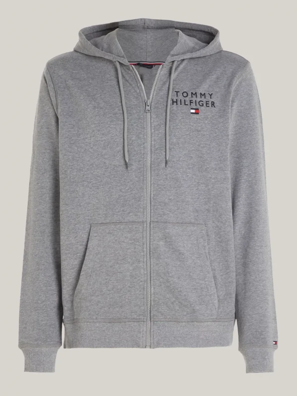 Tommy Hilfiger TH Original Lounge-Hoodie mit Logo MEDIUM GREY HEATHER Online
