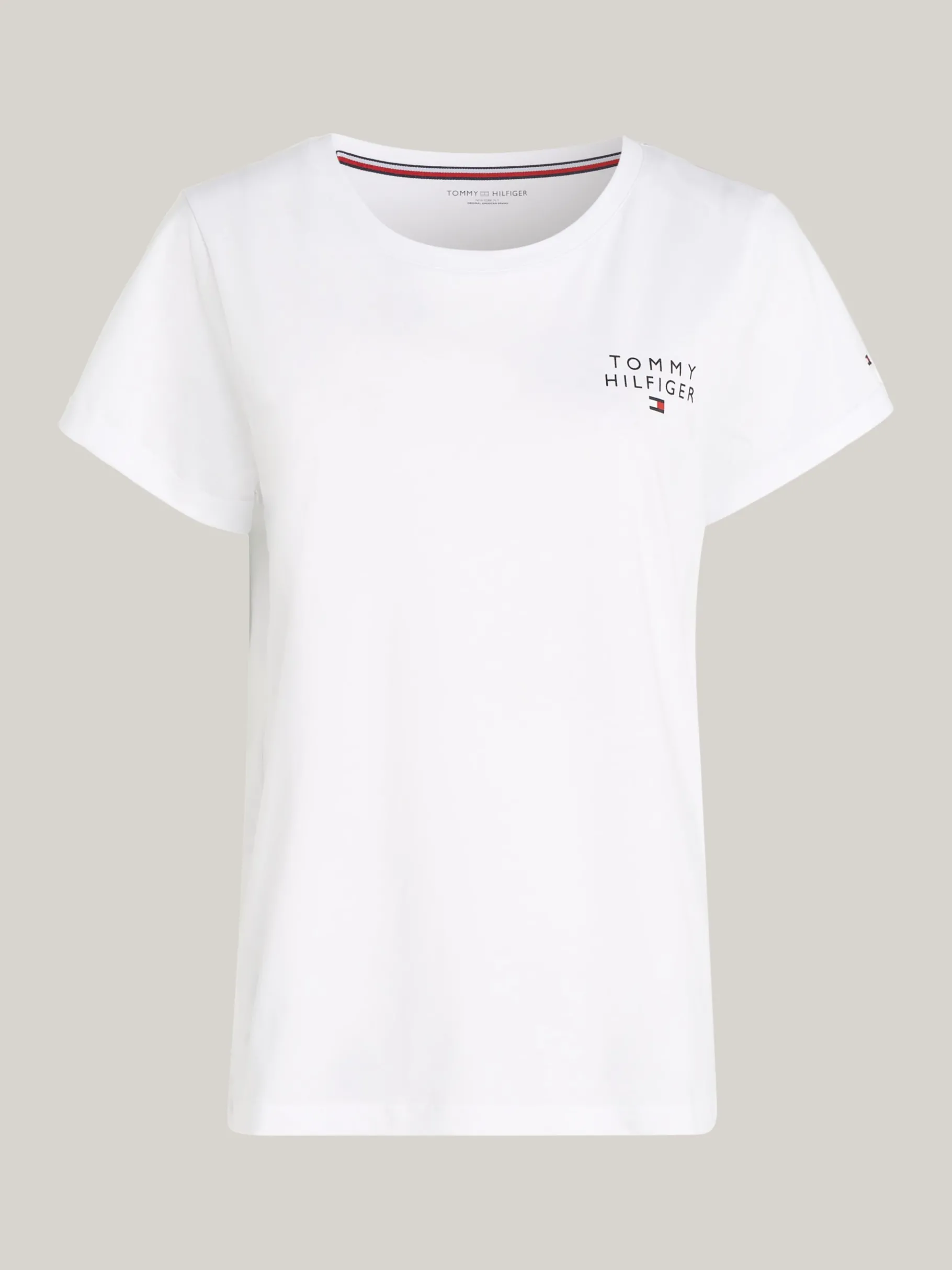 Tommy Hilfiger TH Original Lounge-T-Shirt mit Logo WHITE Cheap