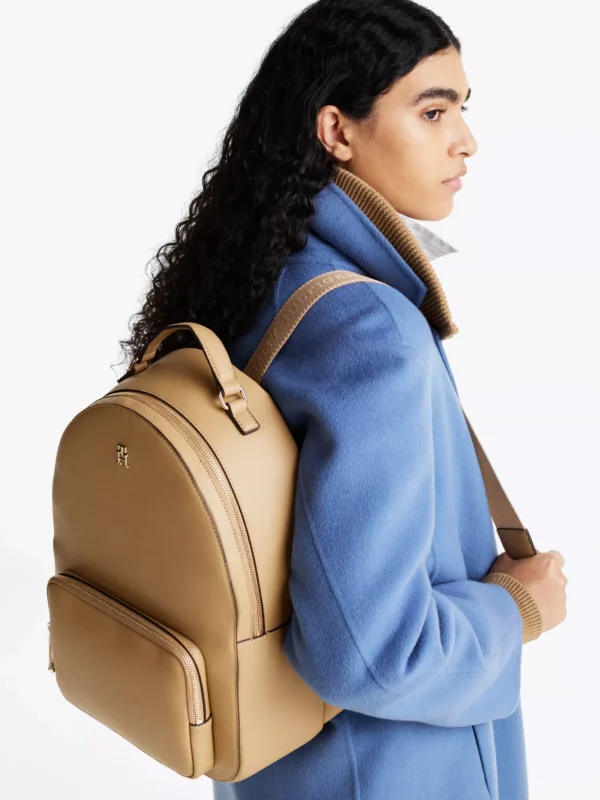 Tommy Hilfiger TH Soft kuppelförmiger Rucksack SAFARI CANVAS Outlet