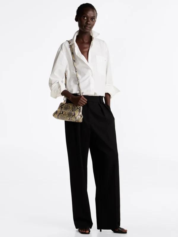 Tommy Hilfiger TH x Festive Crossbody-Ledertasche mit Print SNAKE New