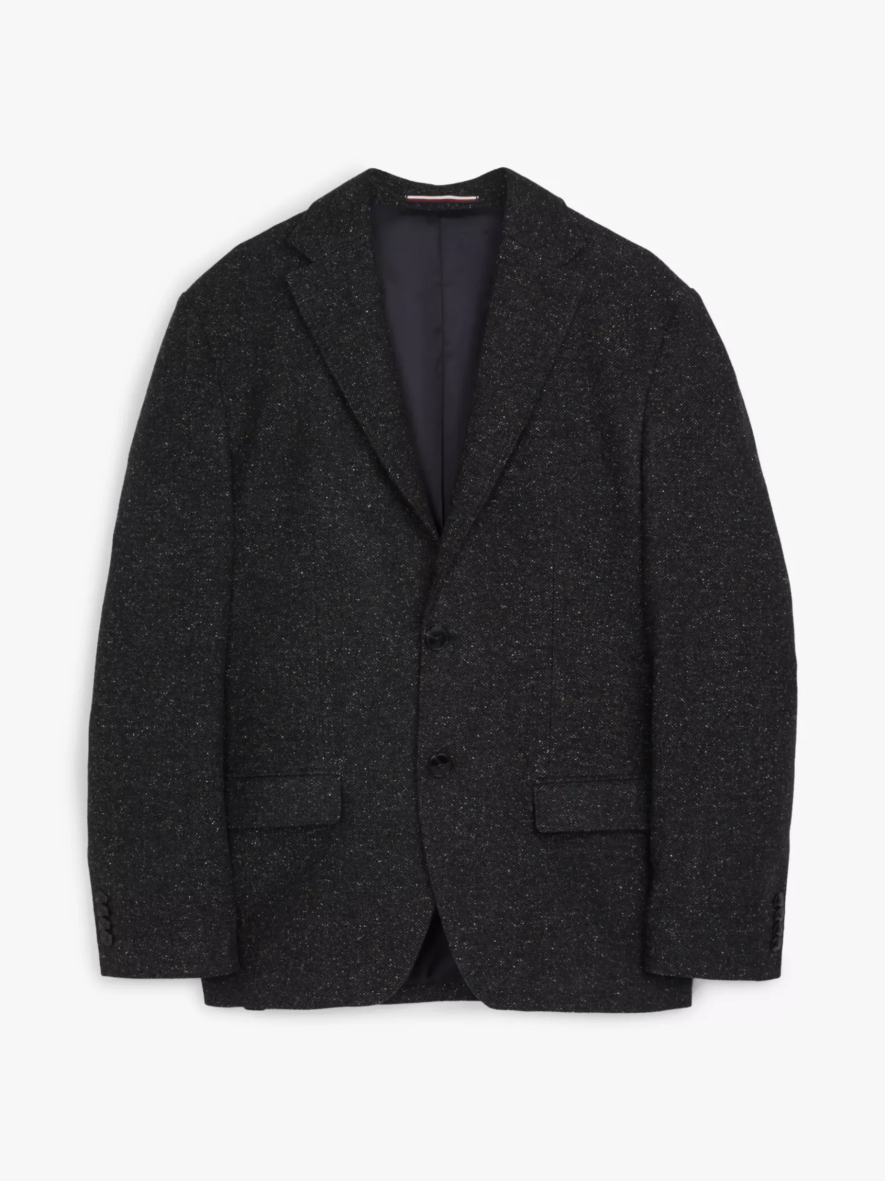 Tommy Hilfiger TH x Festive einreihiges Sakko BLACK / ECRU Cheap