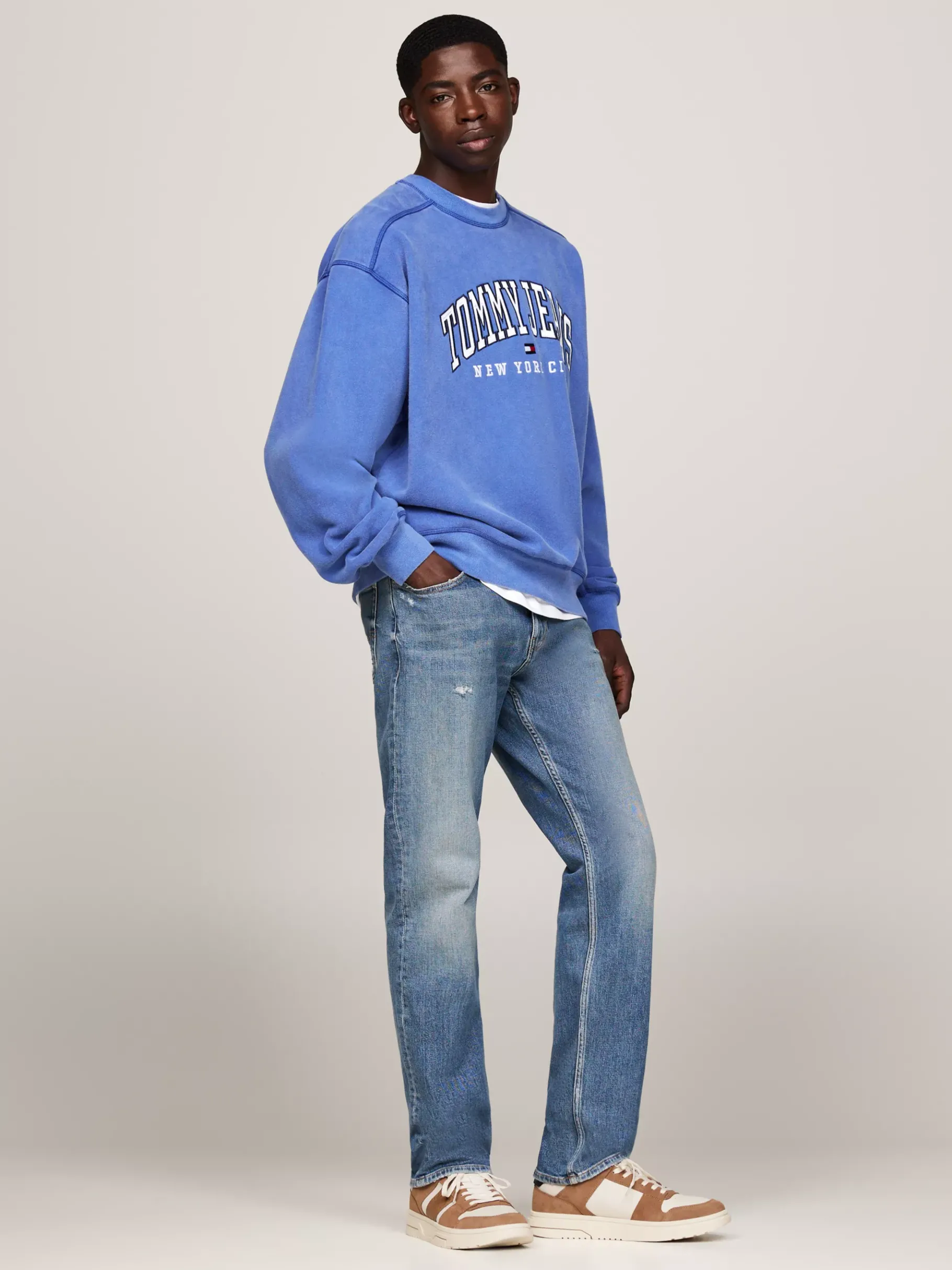 Tommy Hilfiger The Brooklyn Strukturmix-Sneaker aus Wildleder LIGHT SEPIA BROWN Hot