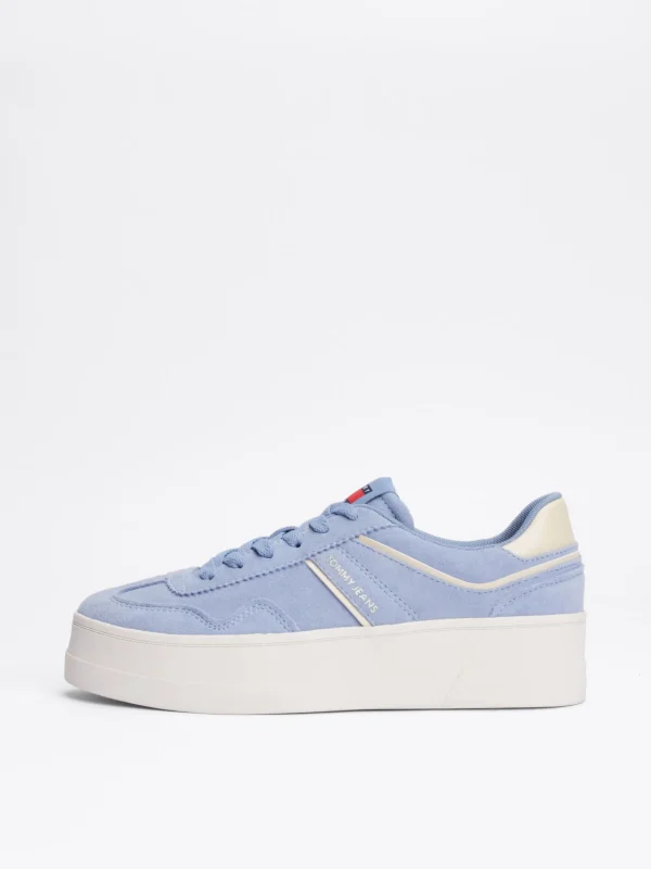 Tommy Hilfiger The Greenwich Flatform-Sneaker aus Wildleder CLEAR WATER Discount
