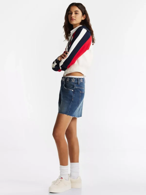 Tommy Hilfiger The Greenwich Flatform-Sneaker aus Wildleder NEWSPRINT Shop