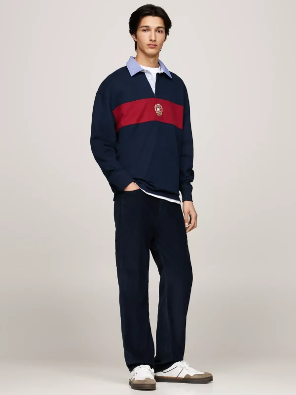 Tommy Hilfiger The Greenwich Ledersneaker mit Color-Pop ECRU Cheap