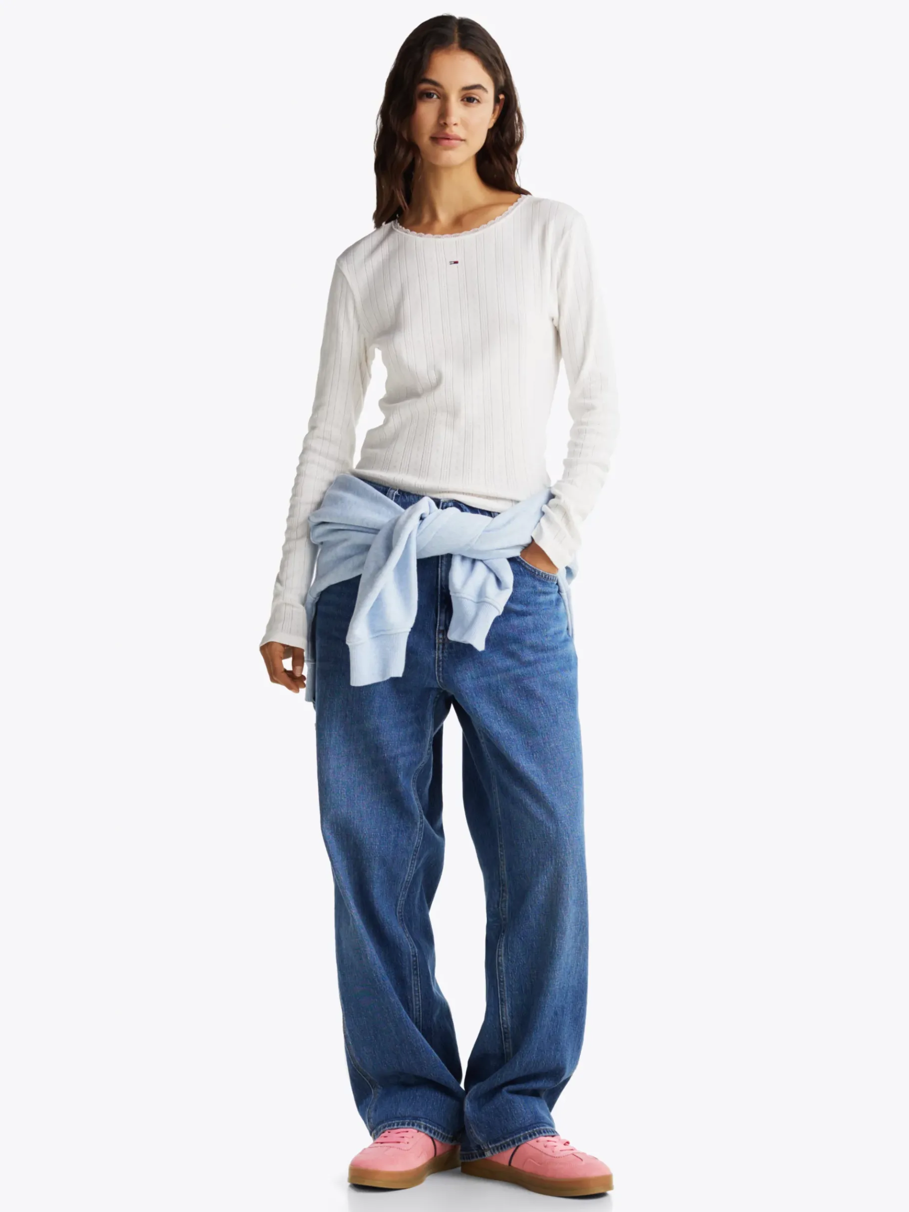 Tommy Hilfiger The Greenwich Sneaker aus Wildleder PREPPY PINK Flash Sale