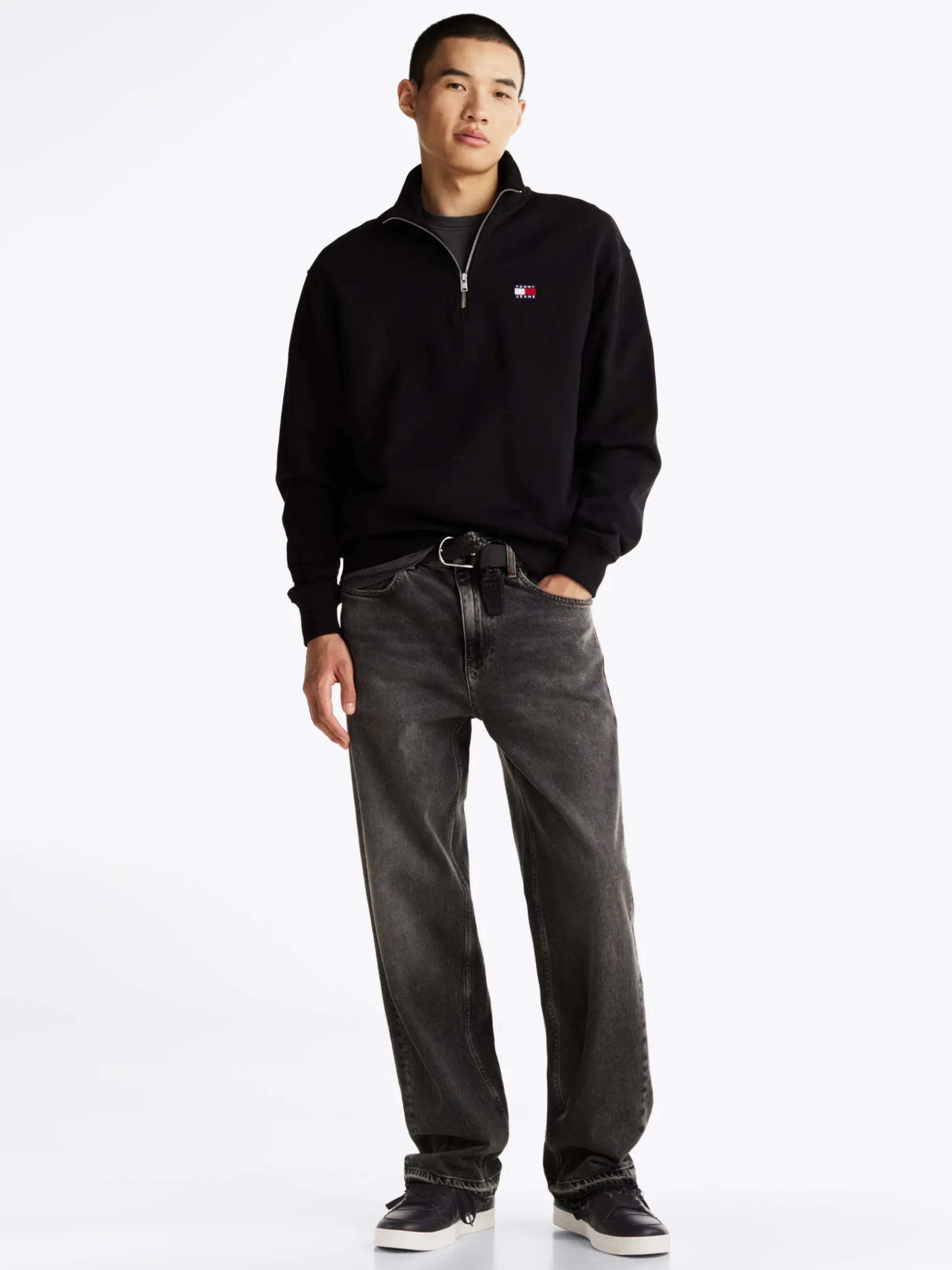 Tommy Hilfiger The Greenwich Sneaker aus Leder BLACK Best