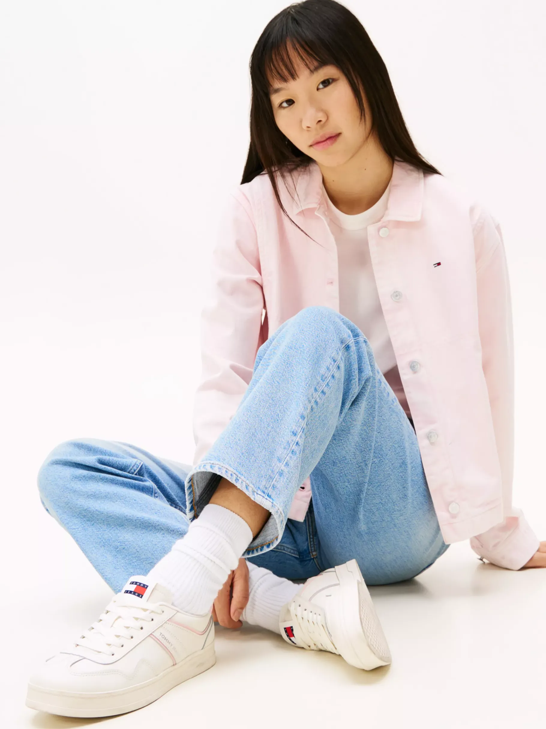 Tommy Hilfiger The Greenwich Sneaker mit Color-Pop IVORY Discount