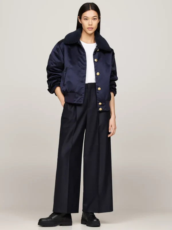 Tommy Hilfiger TH-Monogramm Mittelhoher Stiefel mit Muster BLACK Fashion