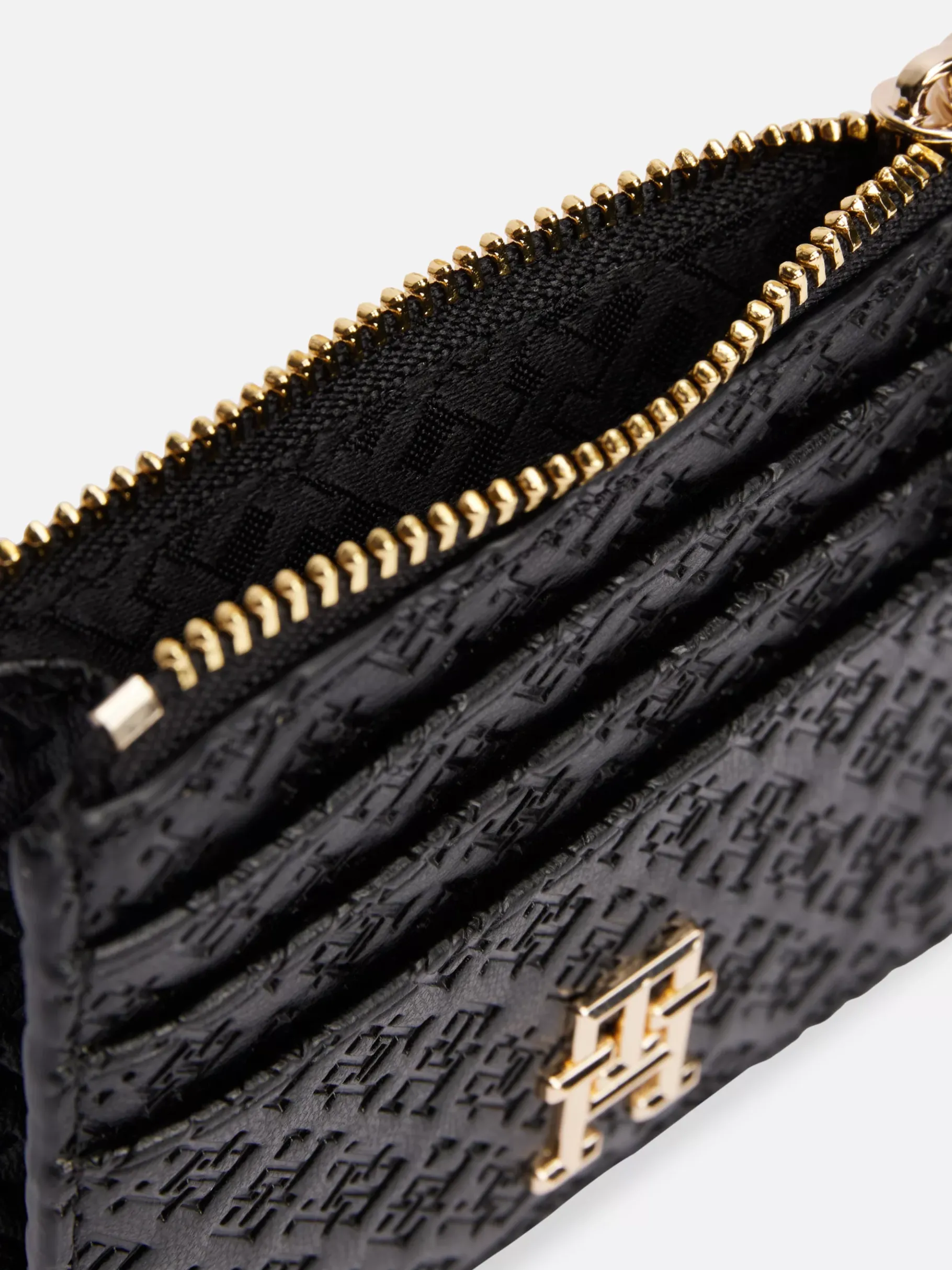 Tommy Hilfiger Tiefgeprägtes Kreditkartenetui BLACK Fashion