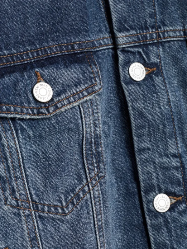 Tommy Hilfiger TJ x Game Day Relaxed Fit Jeansjacke mit Fade-Effekt INDIGO Flash Sale