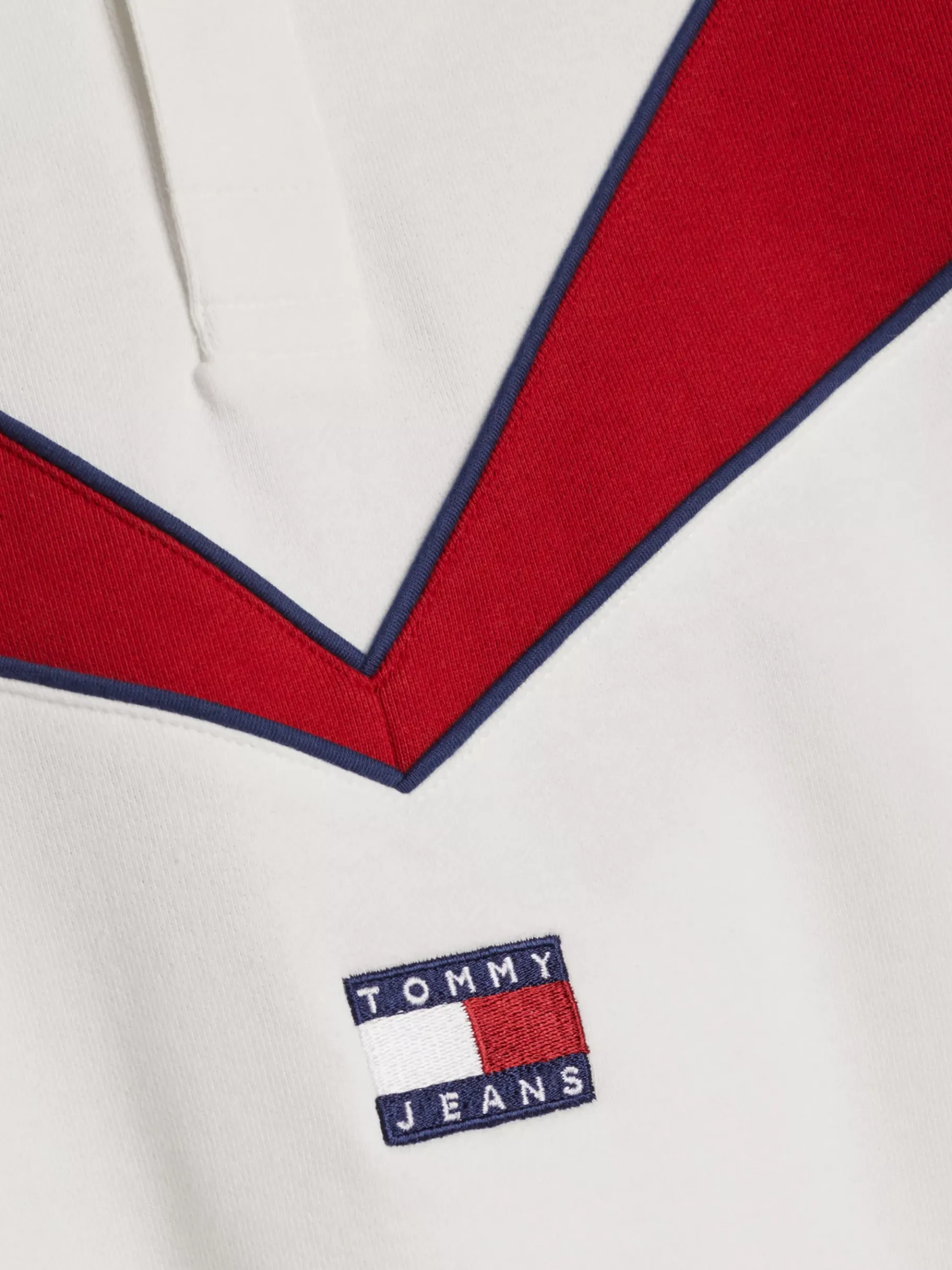 Tommy Hilfiger TJ x Game Day Rugby-Shirt ECRU/ARIZONA RED Sale
