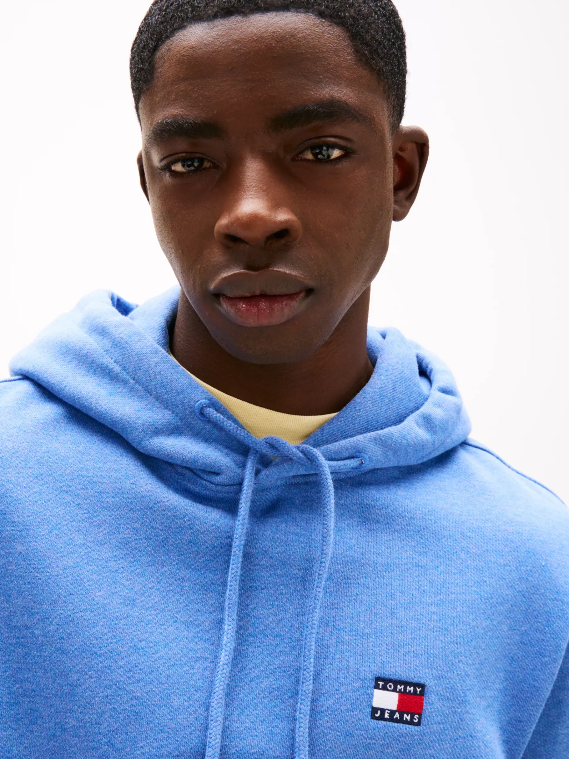 Tommy Hilfiger Tommy Badge Hoodie TEMPO BLUE MELANGE New