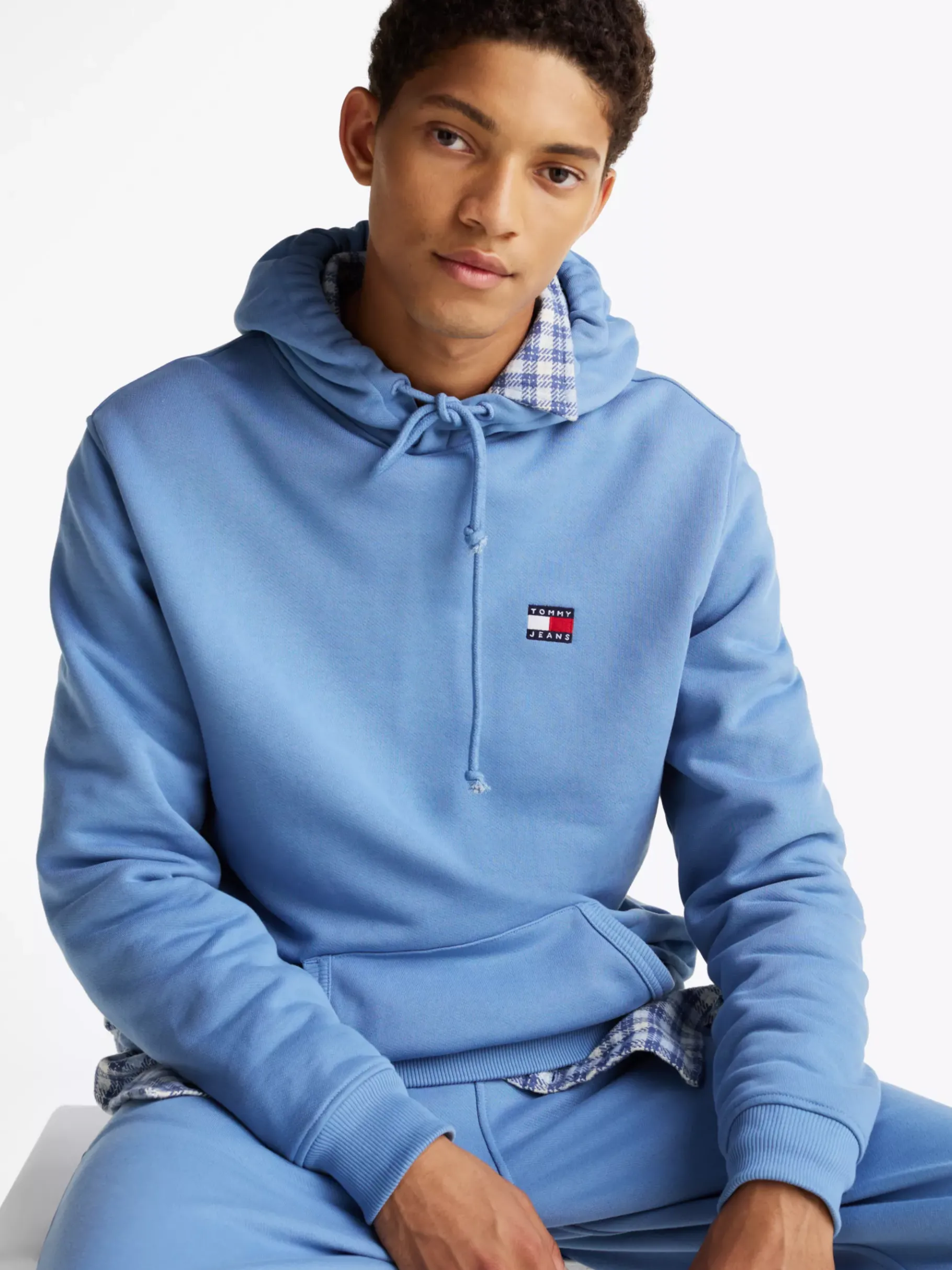 Tommy Hilfiger Tommy Badge Hoodie COLORADO BLUE Sale