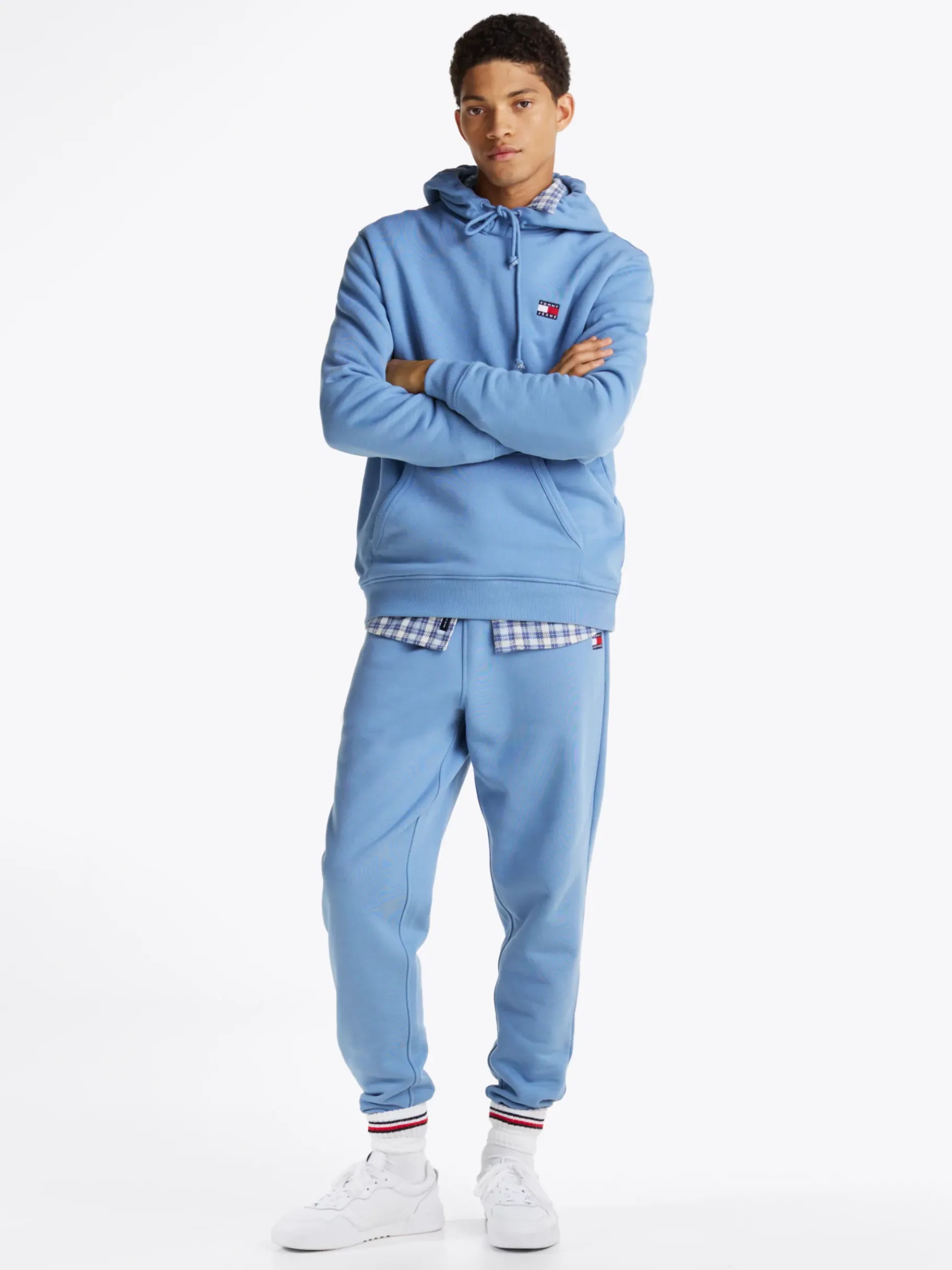 Tommy Hilfiger Tommy Badge Hoodie COLORADO BLUE Sale