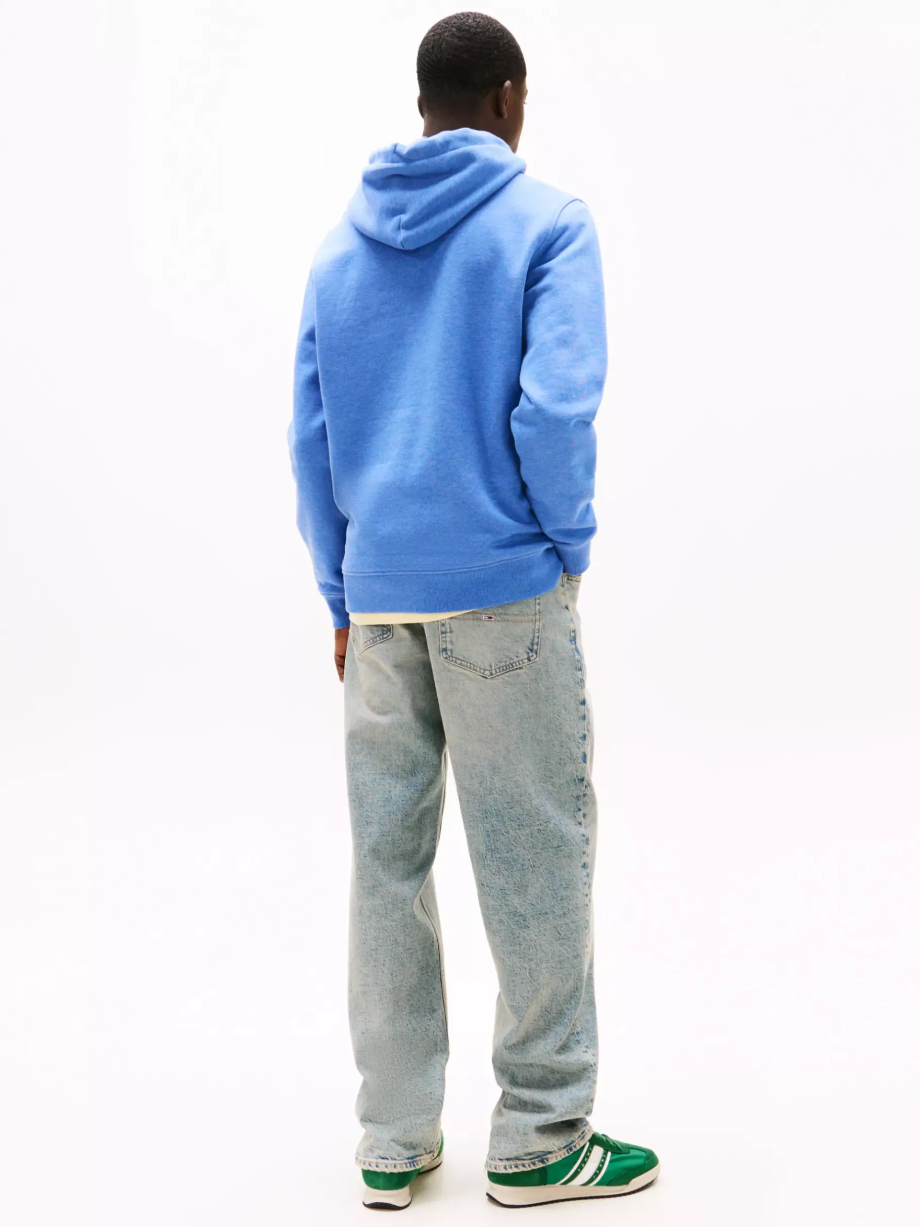 Tommy Hilfiger Tommy Badge Hoodie TEMPO BLUE MELANGE New