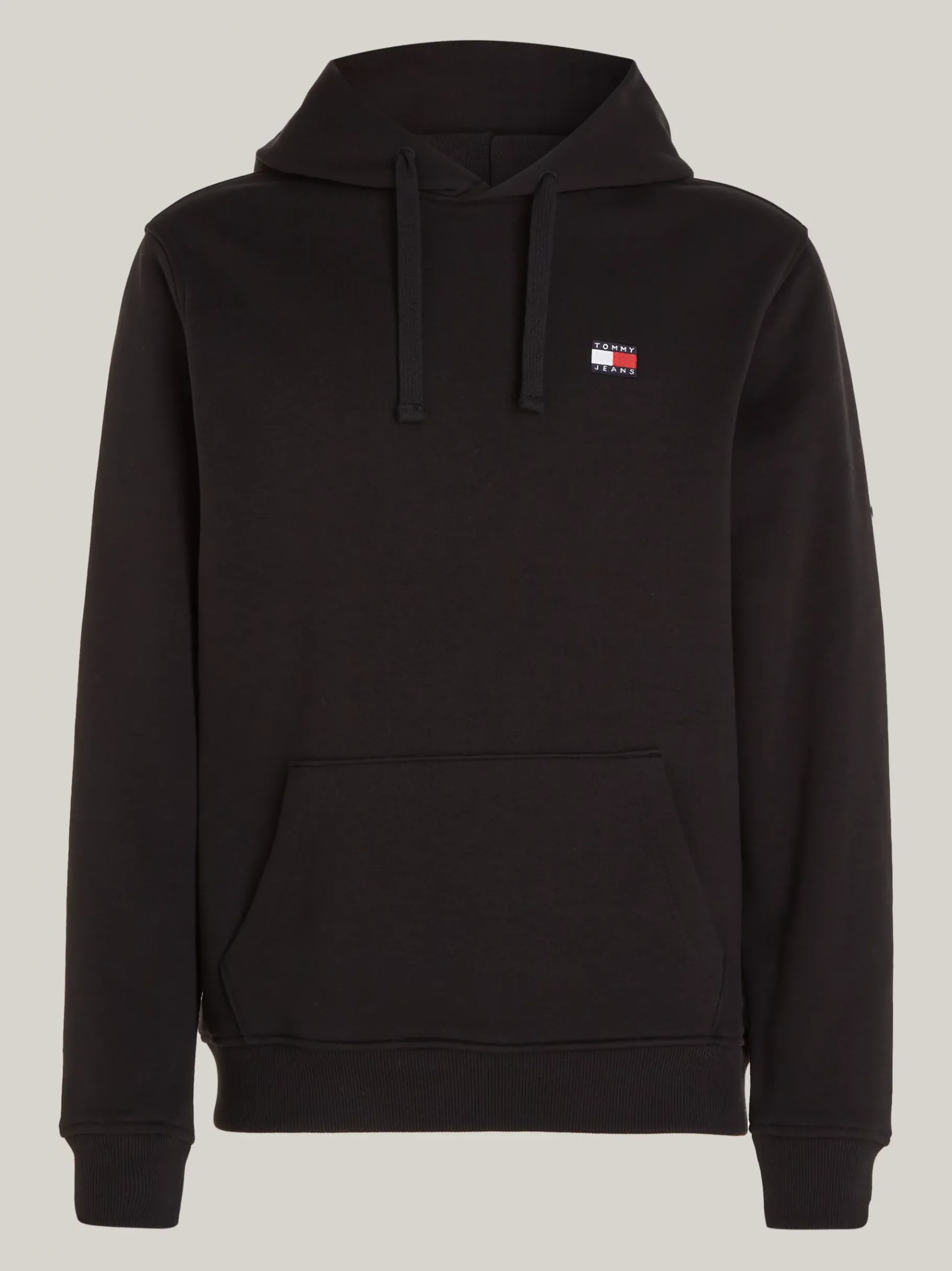 Tommy Hilfiger Tommy Badge Hoodie mit Tunnelzug BLACK Outlet
