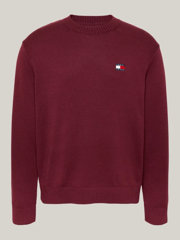 Tommy Hilfiger Tommy Badge Pullover mit Wolle DEEP ROUGE Shop