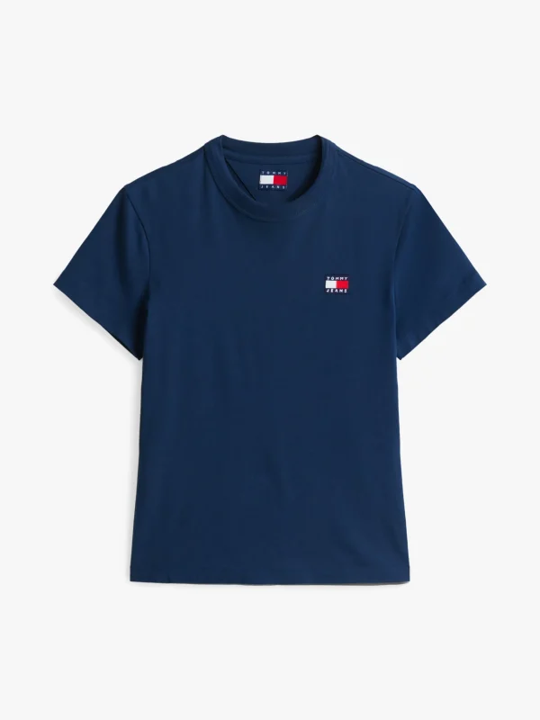 Tommy Hilfiger Tommy Badge Rundhals-T-Shirt DARK NIGHT NAVY Flash Sale