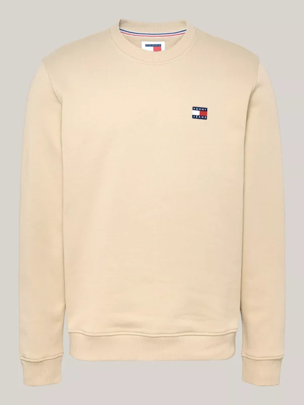Tommy Hilfiger Tommy Badge Sweatshirt mit Rundhalsausschnitt GENTLE GOLD Flash Sale