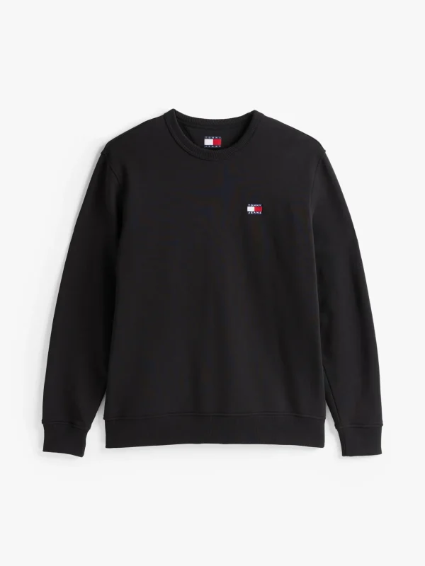 Tommy Hilfiger Tommy Badge Terry-Sweatshirt BLACK Online