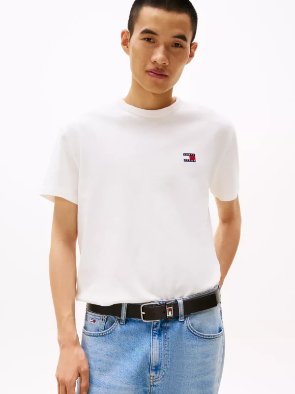Tommy Hilfiger Tommy Badge T-Shirt ECRU Cheap
