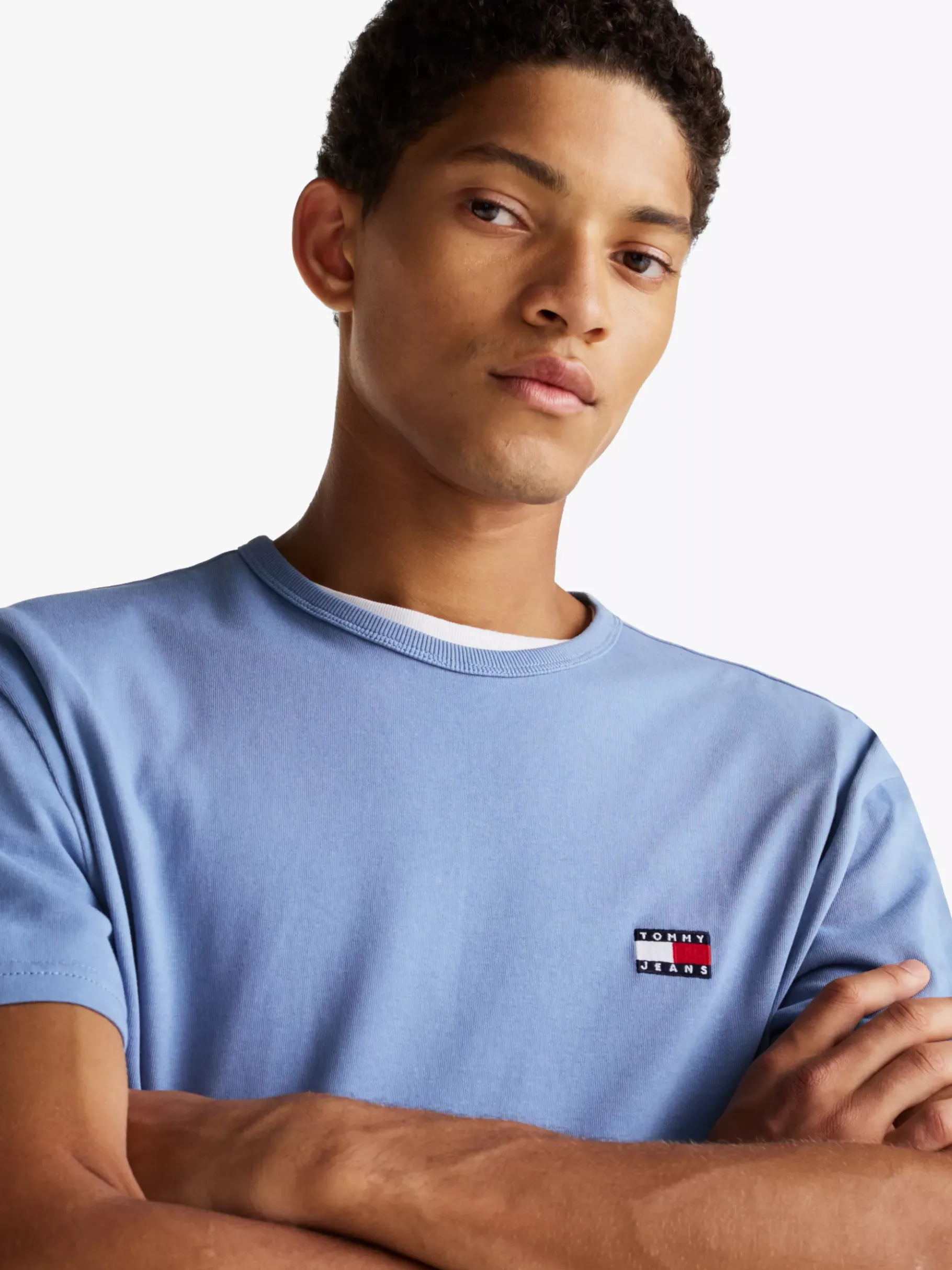 Tommy Hilfiger Tommy Badge T-Shirt COLORADO BLUE Cheap